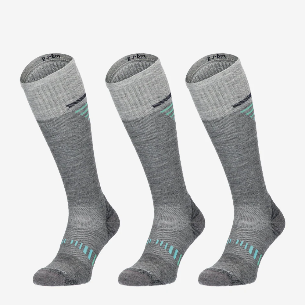Ascend II Dames Maat 39-43 Wandelsokken Klasse 1 Grey (3-pack)
