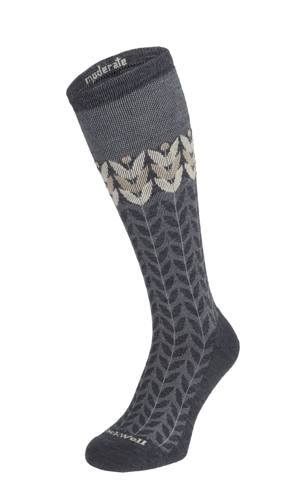 Bean Stalk Dames Compressiekousen Klasse 1 Charcoal