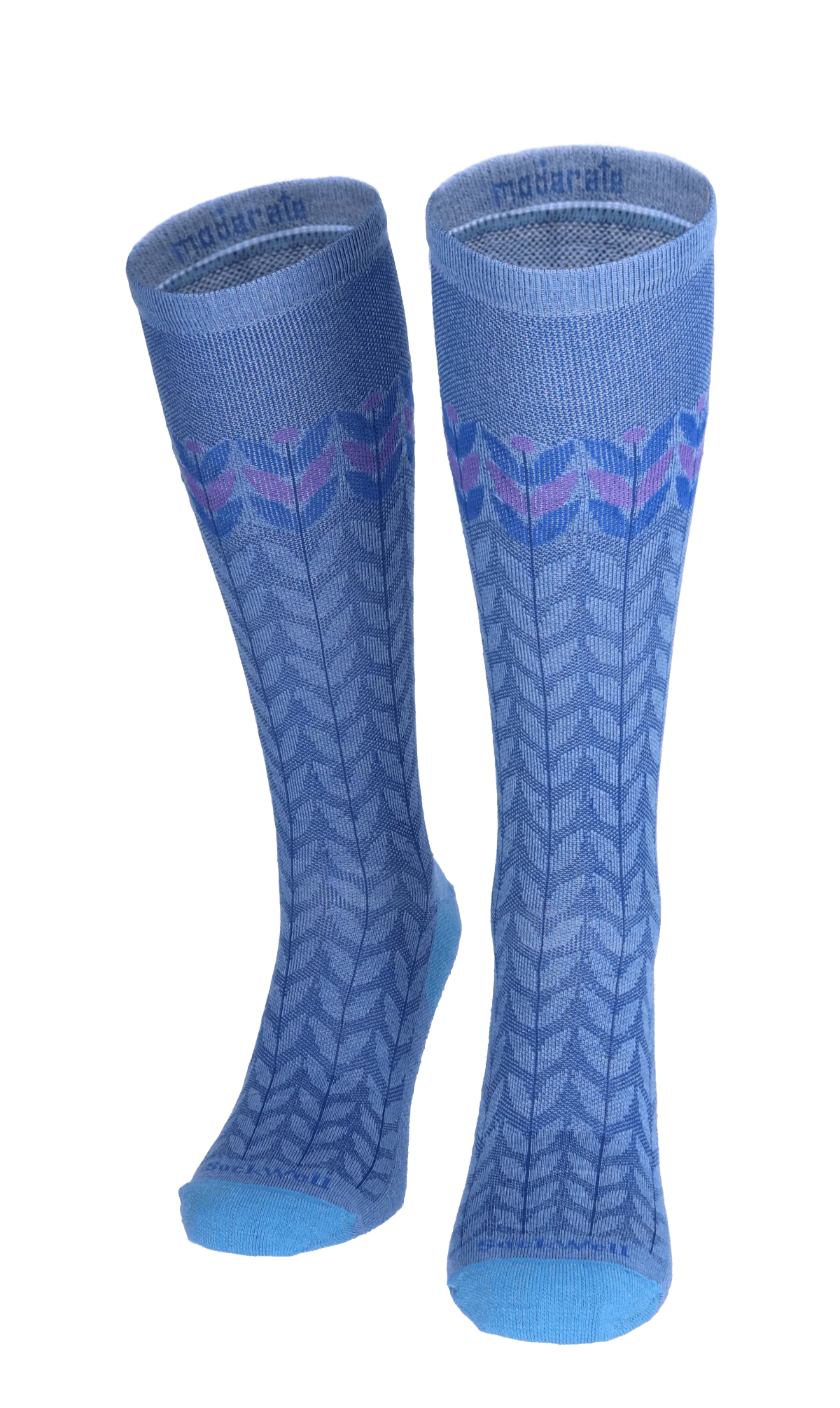 Bean Stalk Dames Compressiekousen Klasse 1 Cornflower - Image 2