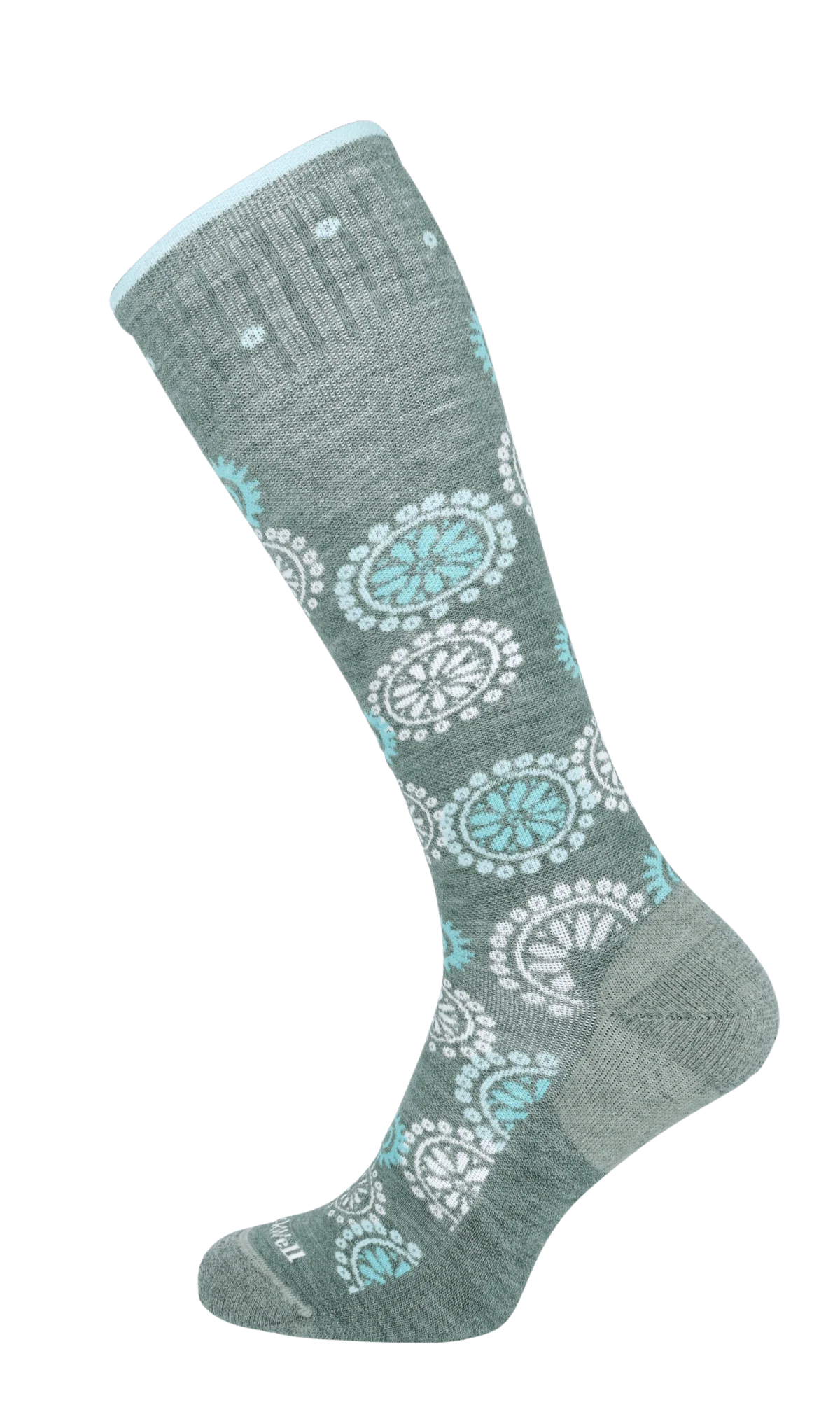 Block Print Dames Compressiekousen Klasse 1 Juniper - Image 3