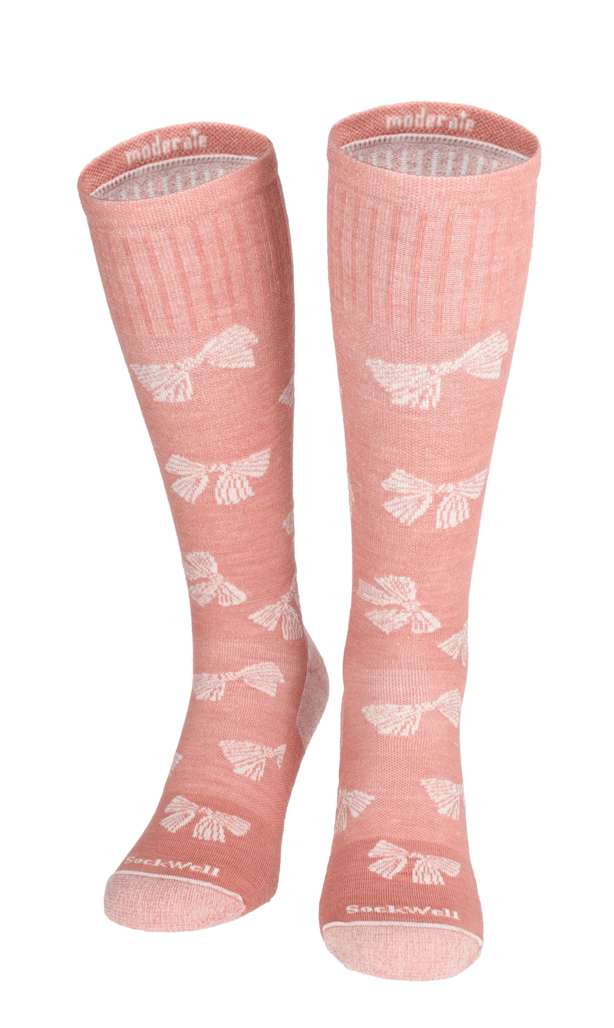 Bows Dames Compressiekousen Klasse 1 Pink Clay - Image 2