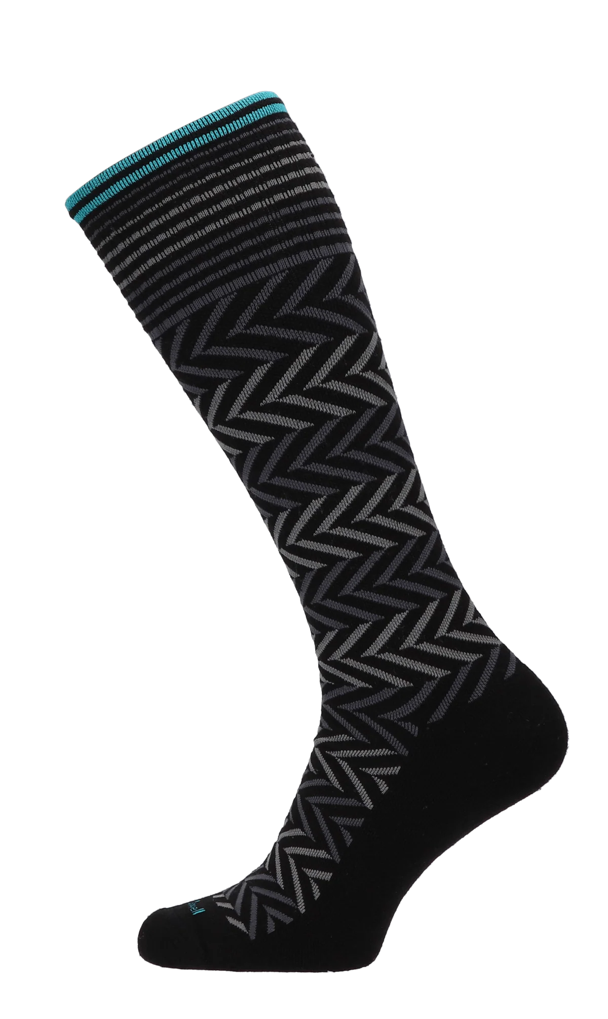 Chevron Dames Compressiekousen Klasse 1 Black - Image 3