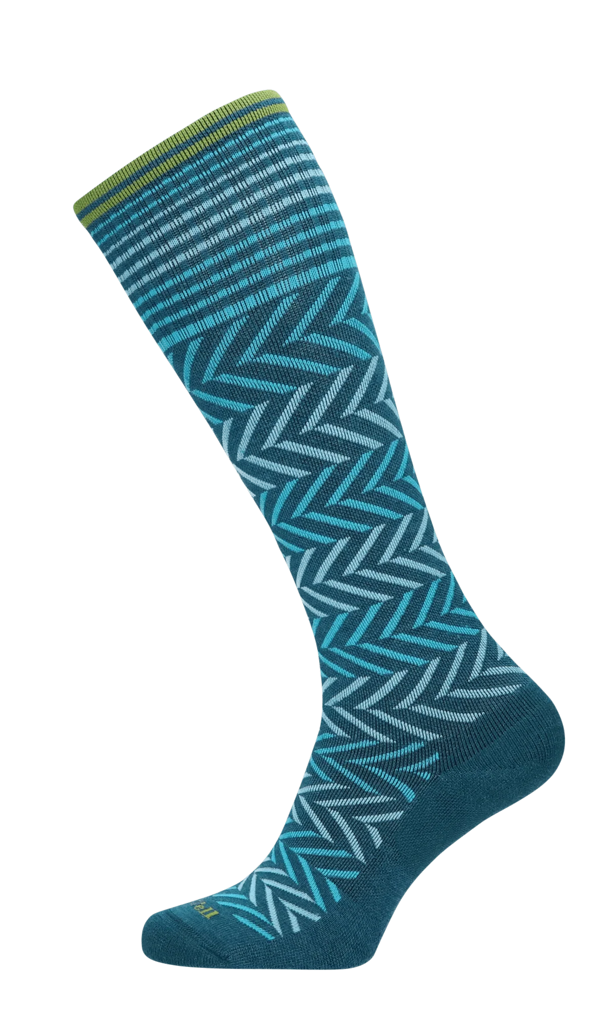 Chevron Dames Compressiekousen Klasse 1 Teal - Image 4