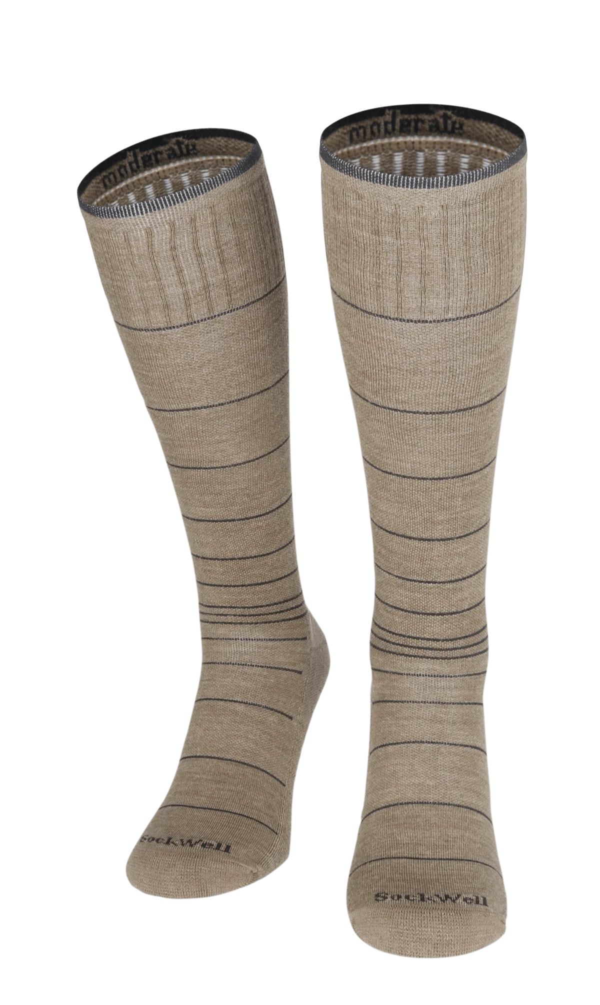 Circulator Heren Compressiekousen Klasse 1 Khaki - Image 2