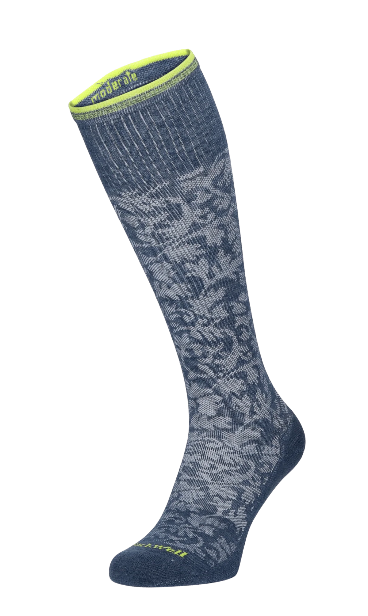 Damask Dames Compressiekousen Klasse 1 Denim