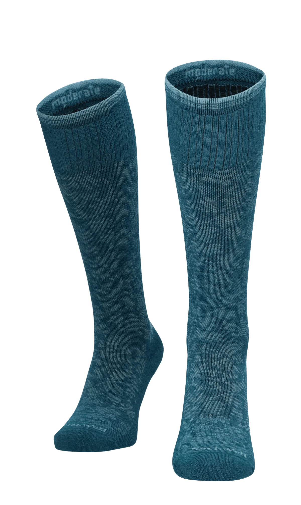 Damask Dames Compressiekousen klasse 1 Teal - Image 2
