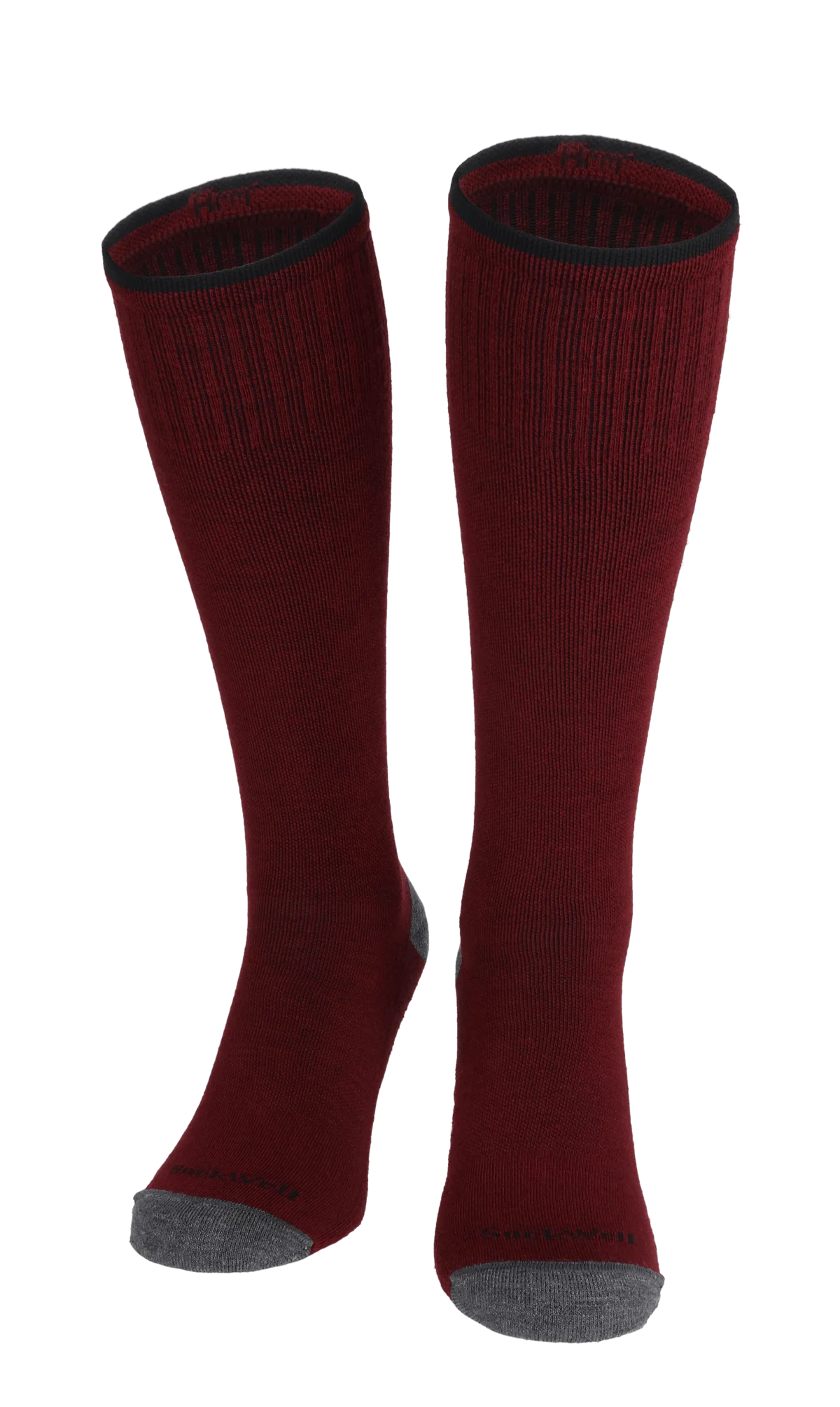 Elevation Heren Compressiekousen Klasse 2 Cranberry - Image 2