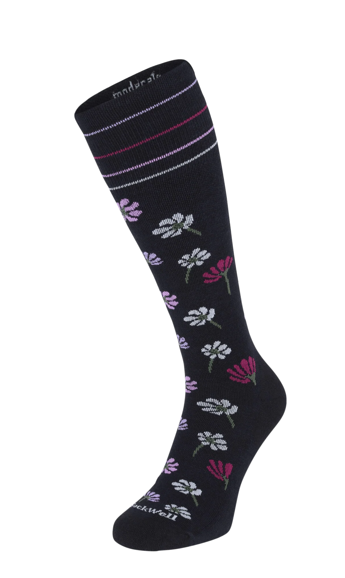 Field Flower Dames Compressiekousen Klasse 1 Black