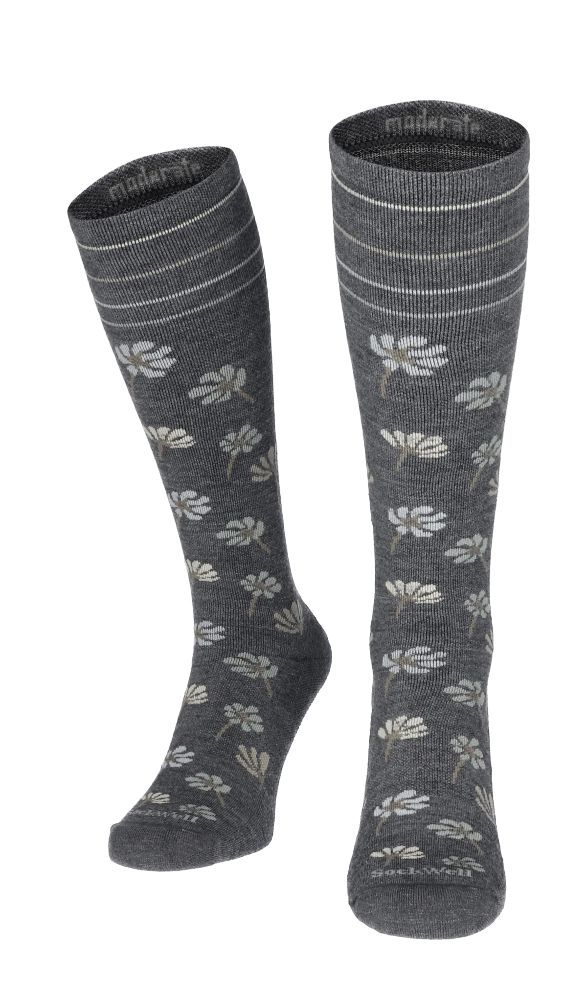 Field Flower Dames Compressiekousen Klasse 1 Charcoal - Image 2