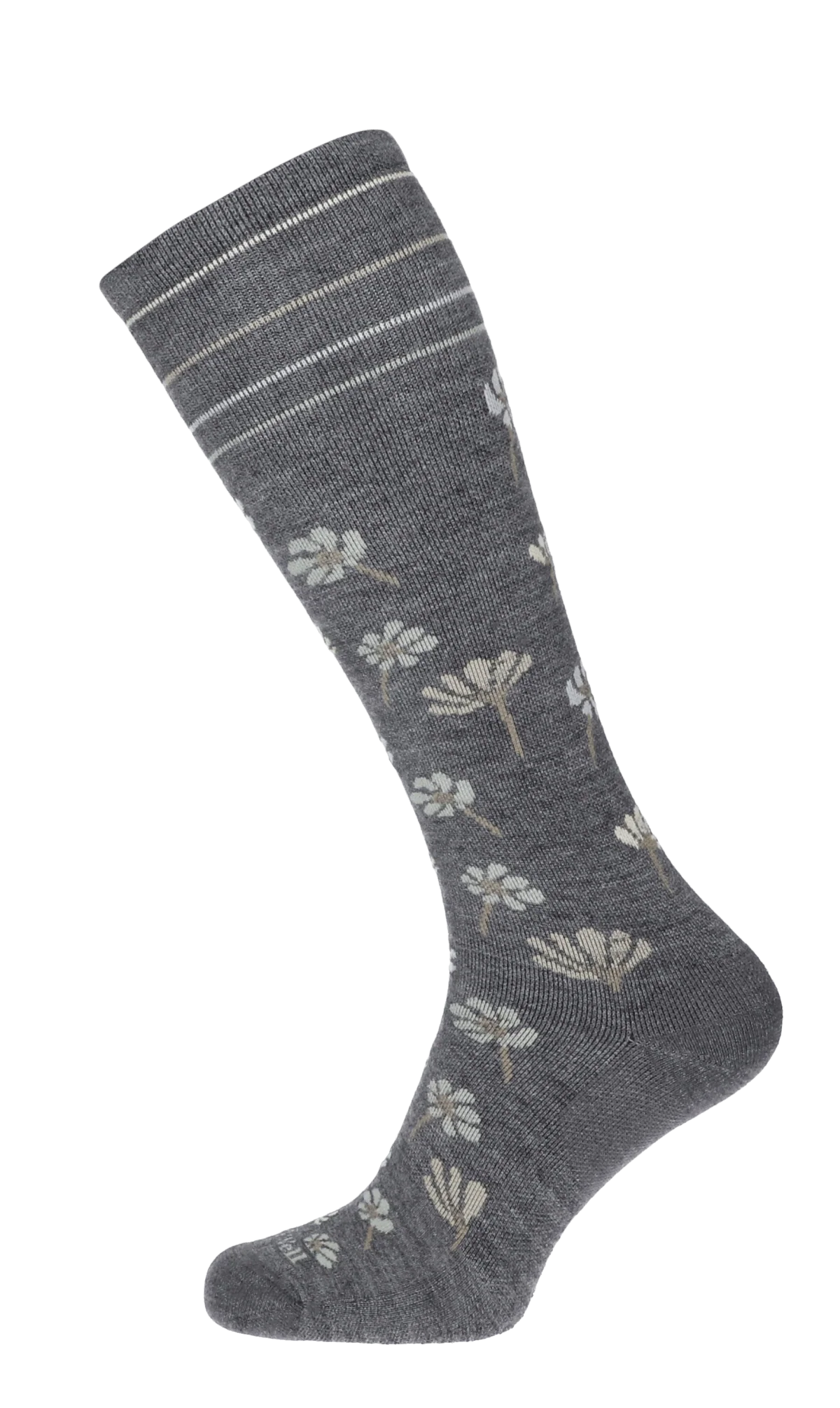 Field Flower Dames Compressiekousen Klasse 1 Charcoal - Image 3