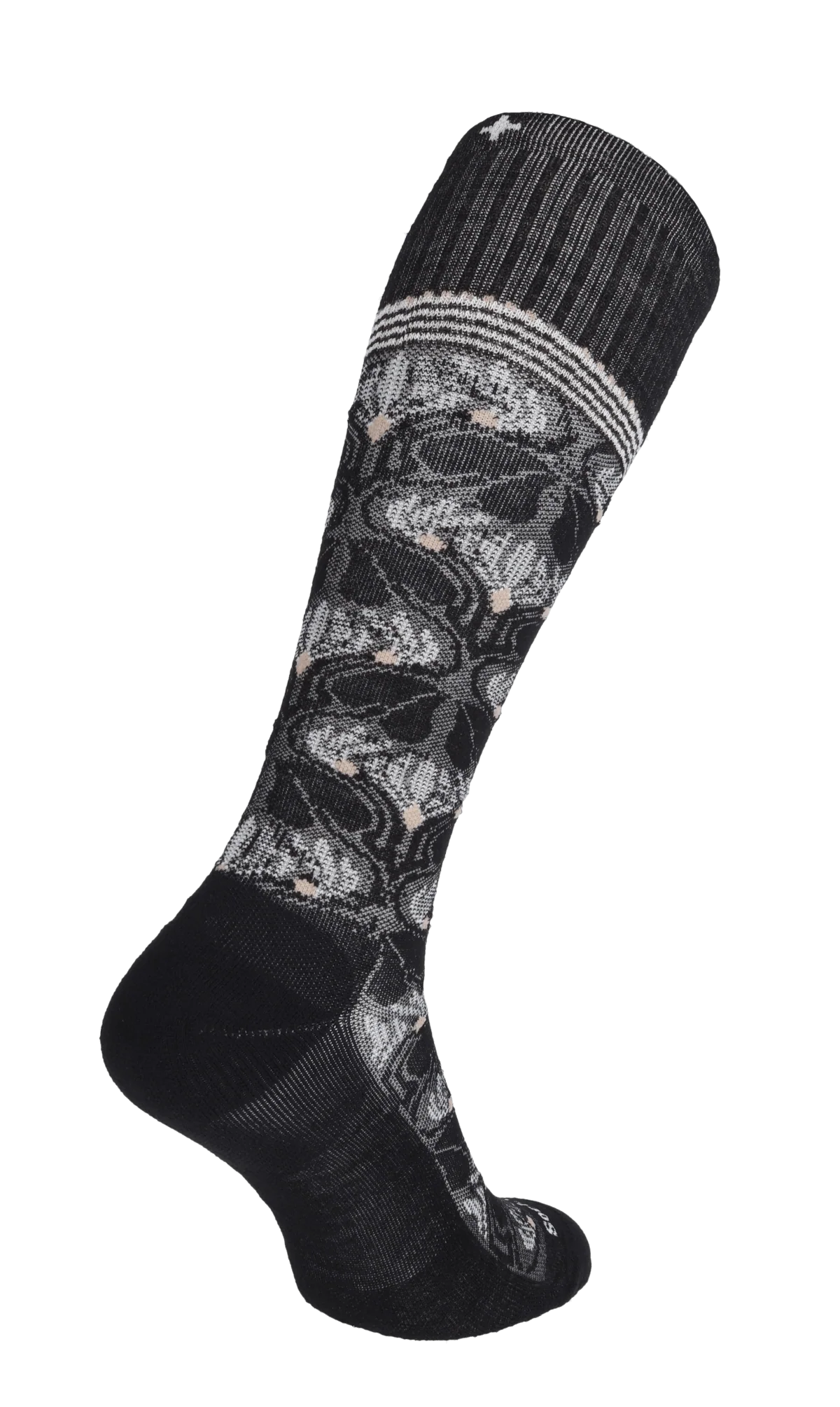 Floral Tapestry Dames Compressiekousen Klasse 1 Black - Image 4