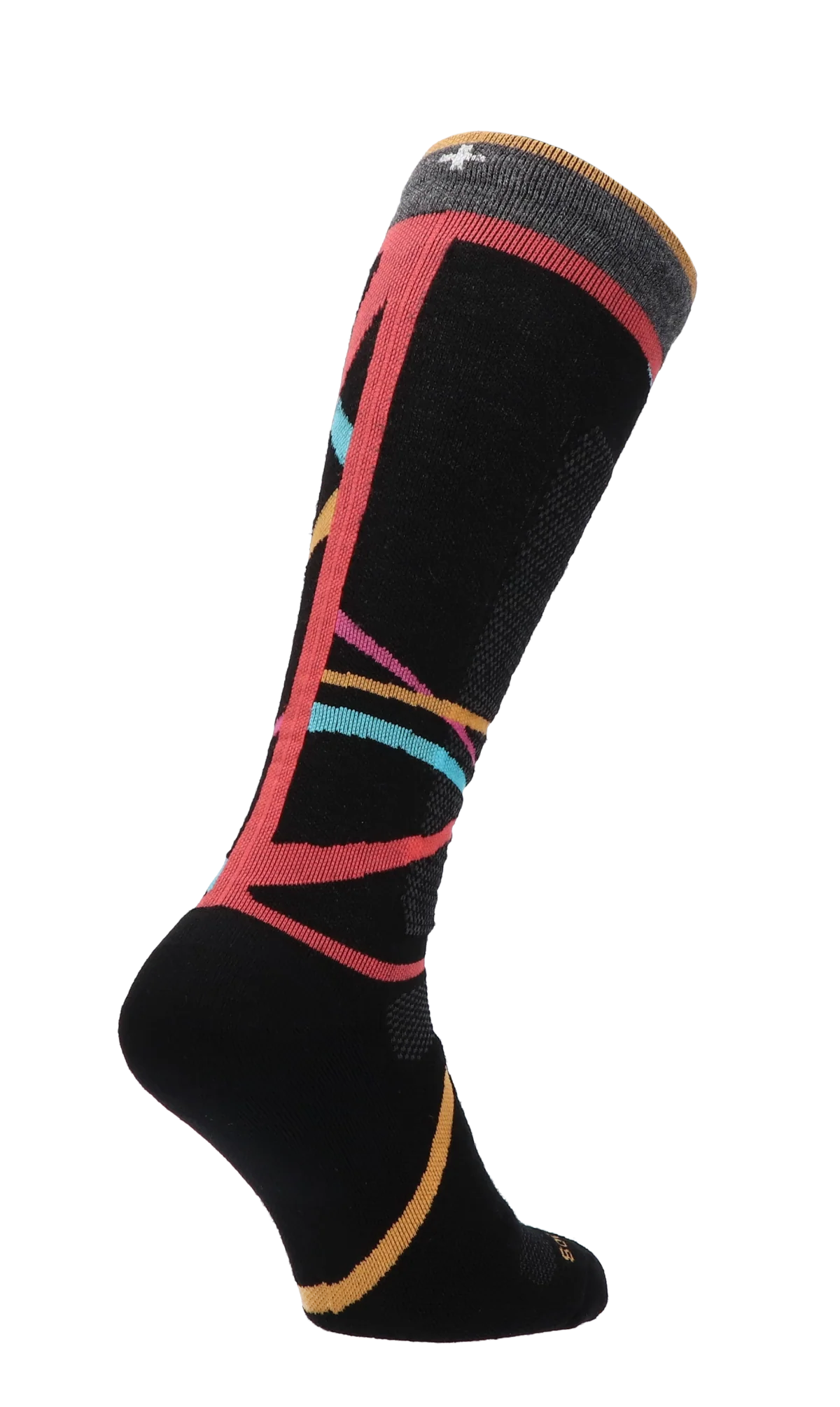 Free Ski Medium Dames Skisokken Klasse 1 Black Stripe - Image 4