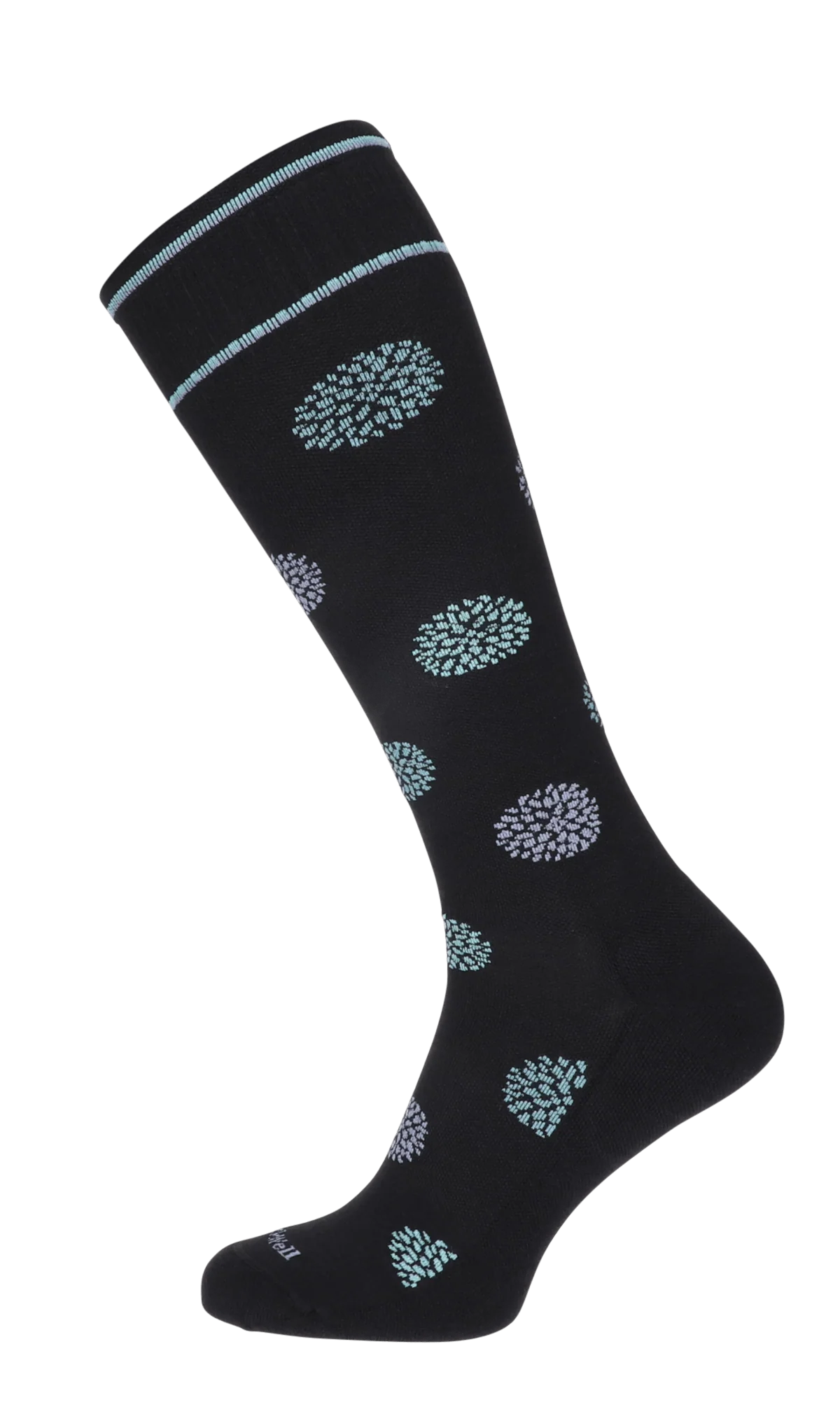 Full Bloom Dames Compressiekousen Klasse 1 Black - Image 3