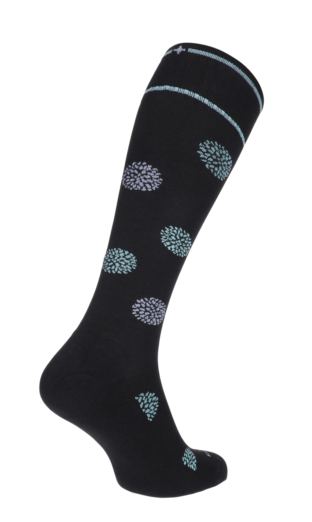 Full Bloom Dames Compressiekousen Klasse 1 Black - Image 4