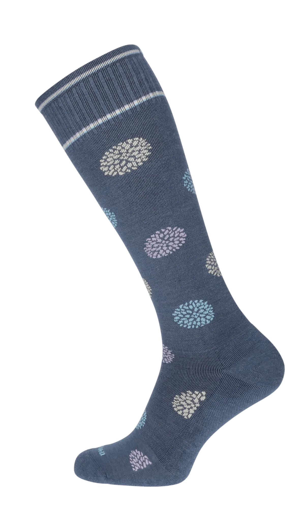Full Bloom Dames Compressiekousen Klasse 1 Denim - Image 3
