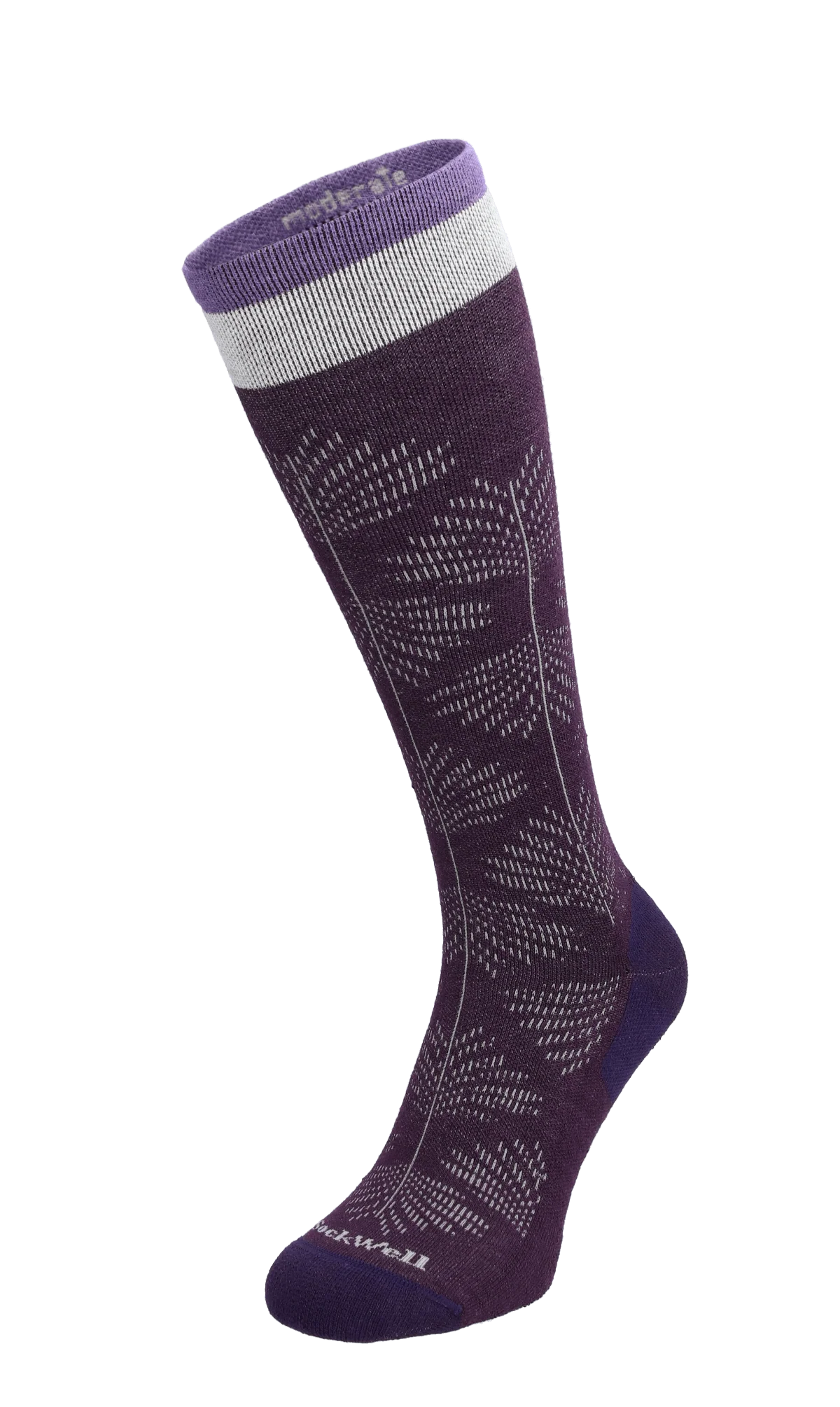 Full Floral Dames Compressiekousen Klasse 1 Blackberry