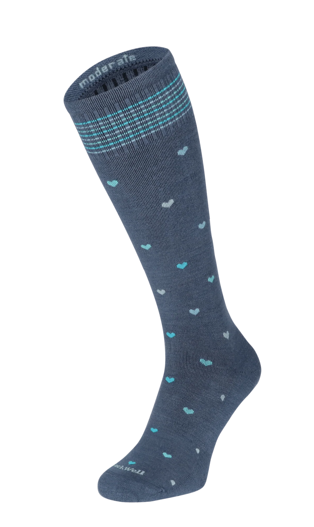 Full Heart Dames Compressiekousen Klasse 1 Denim