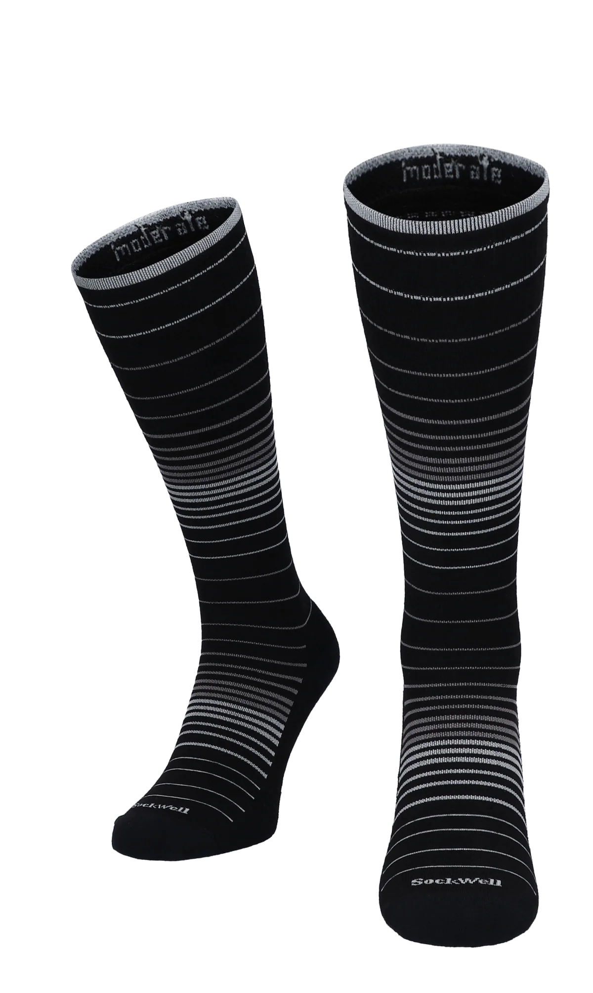 Full Stripe Dames Compressiekousen Klasse 1 Black - Image 2