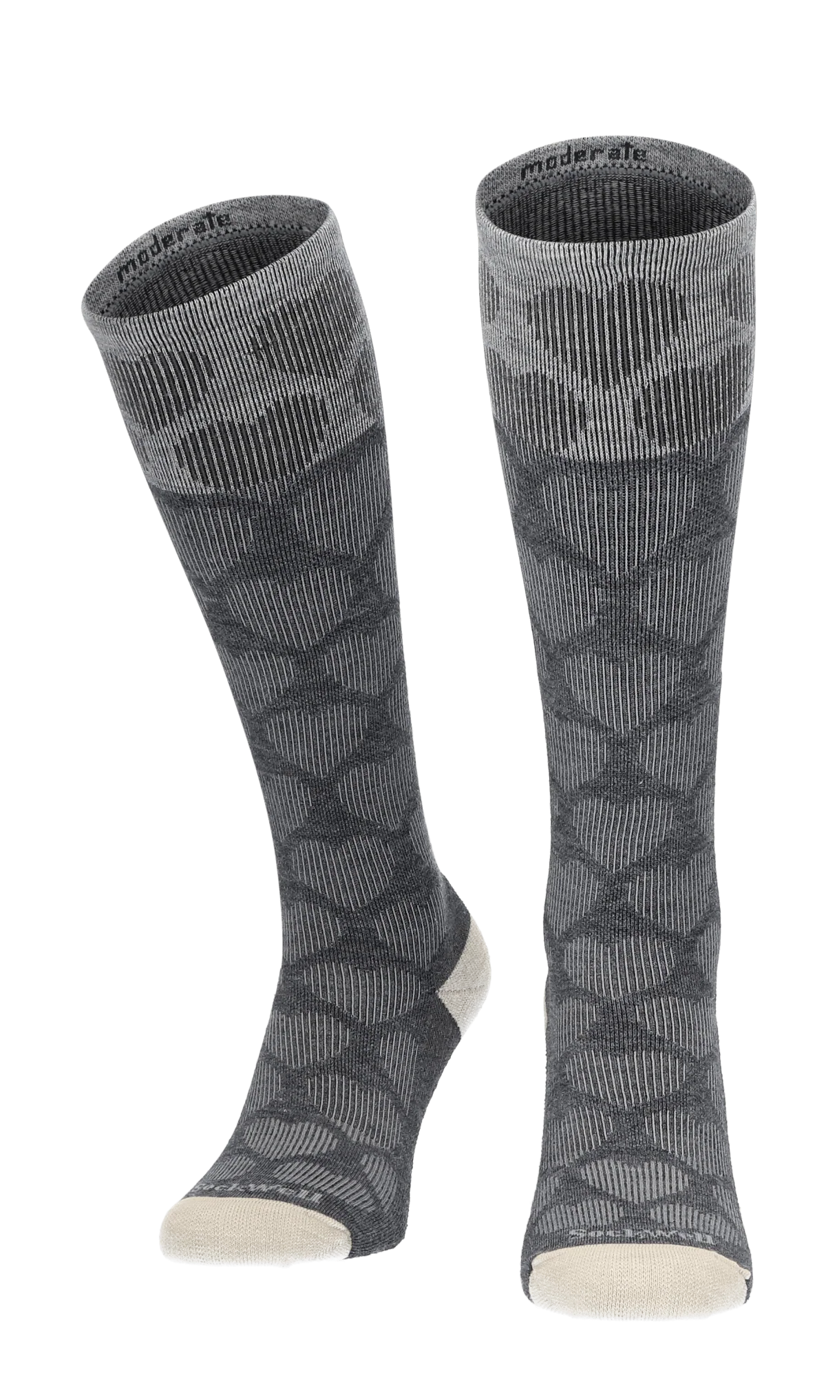 Heart Throb Dames Compressiekousen Klasse 1 Charcoal - Image 2
