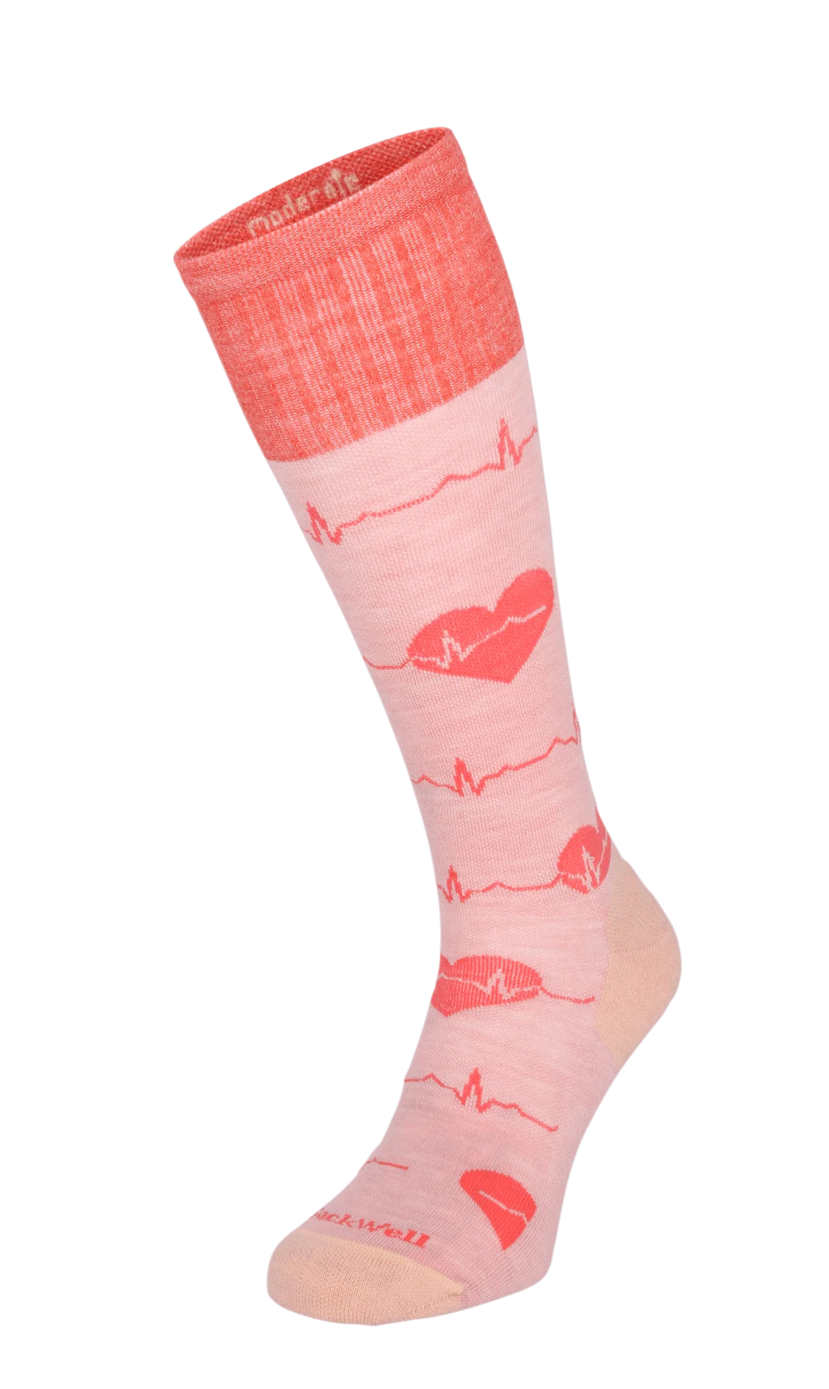 Heartbeat Dames Compressiekousen Klasse 1 Peach