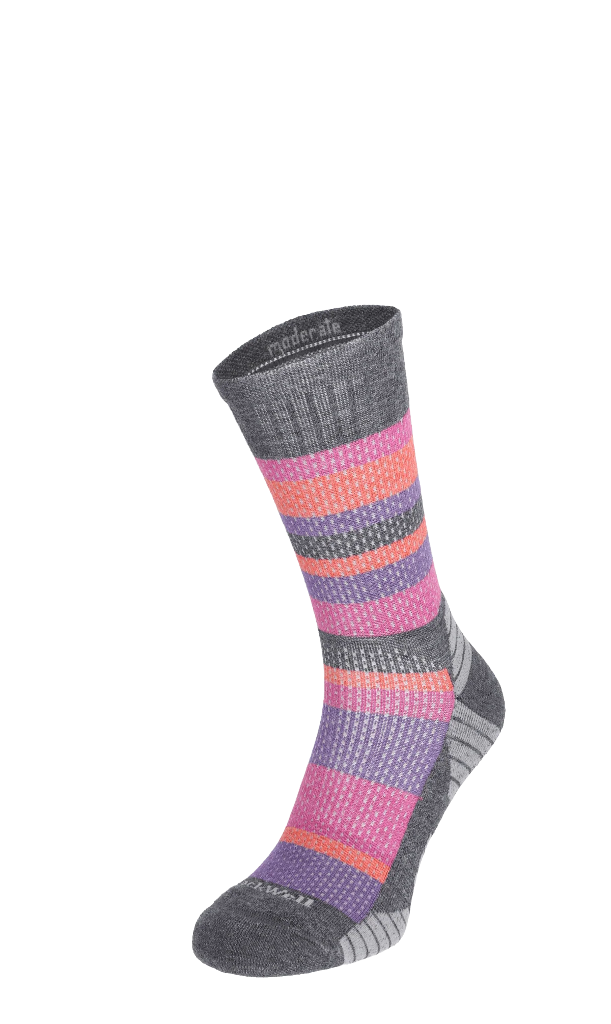 Journey Crew Dames Wandelsokken Klasse 1 Charcoal