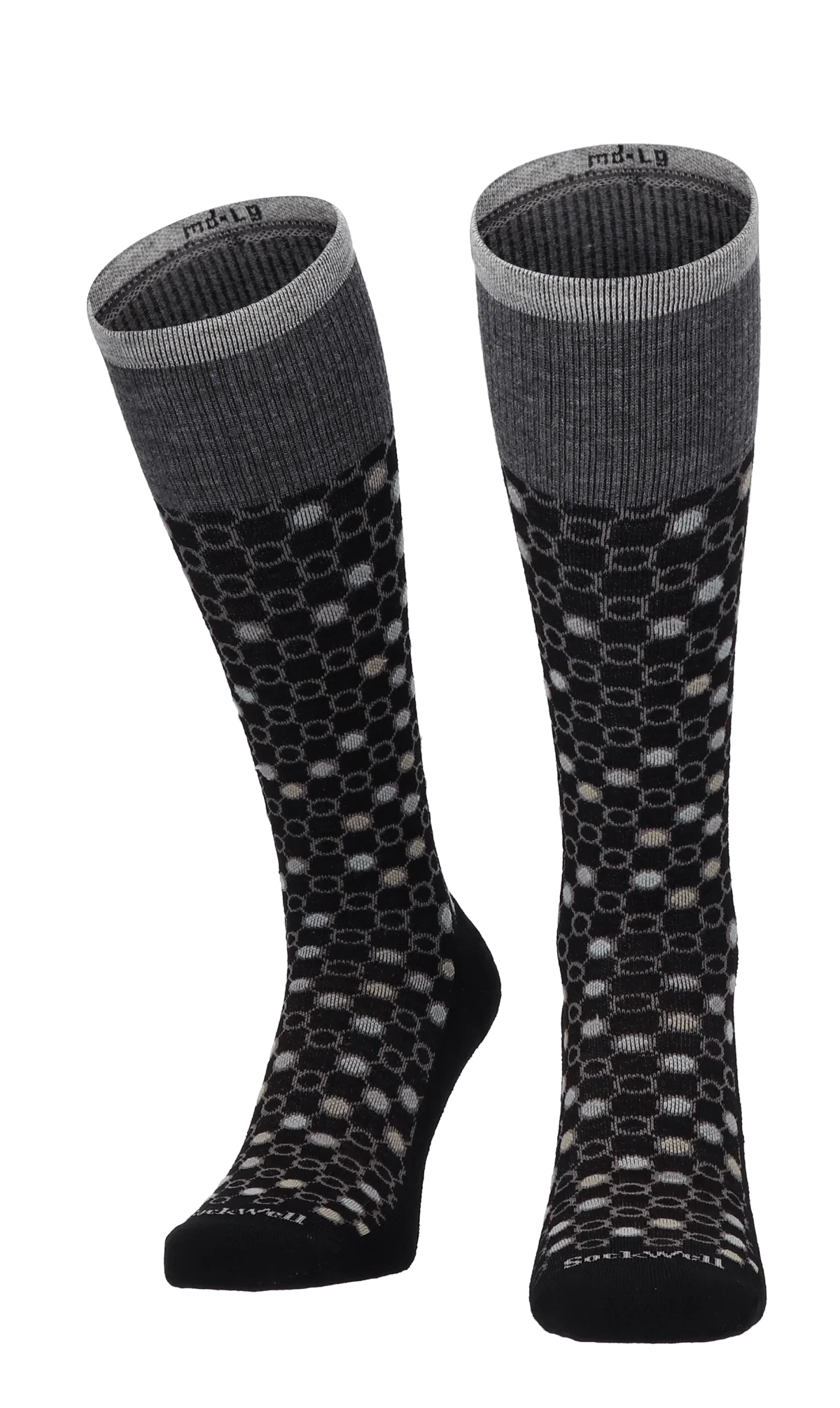 Kinetic Dames Compressiekousen Klasse 1 Black Multi - Image 2