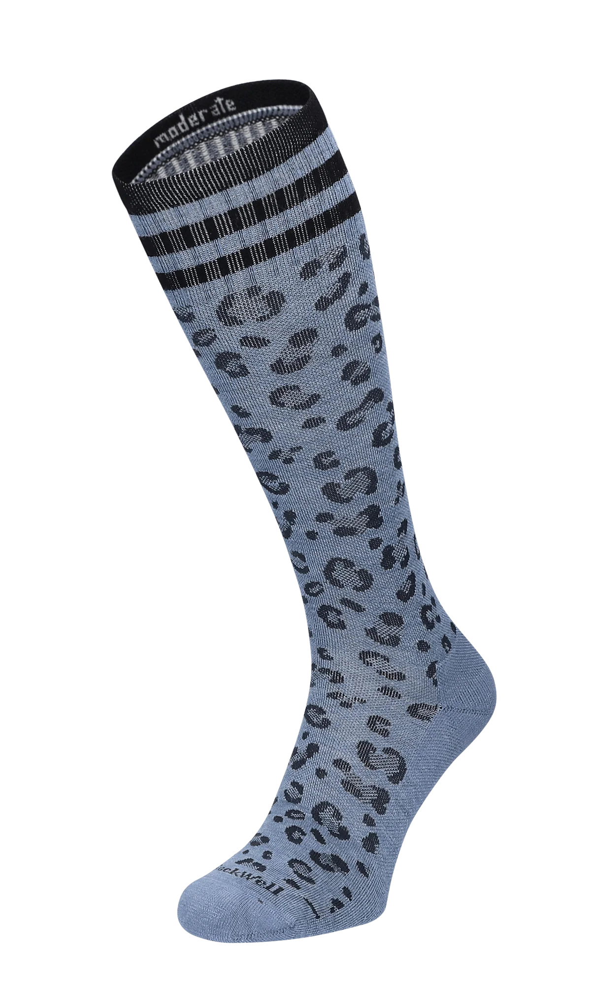 Leopard Dames Compressiekousen Klasse 1 Bluestone