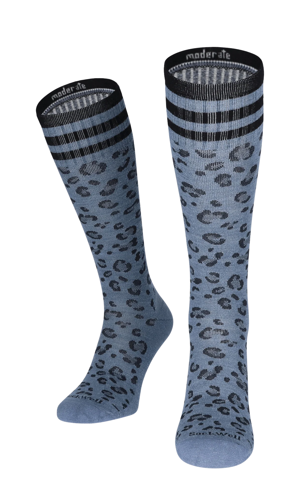 Leopard Dames Compressiekousen Klasse 1 Bluestone - Image 2