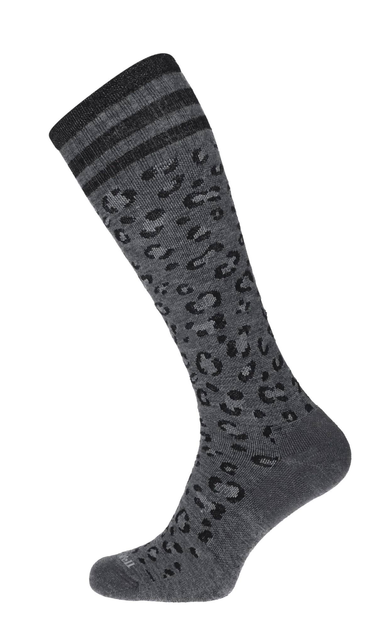 Leopard Dames Compressiekousen Klasse 1 Charcoal - Image 3