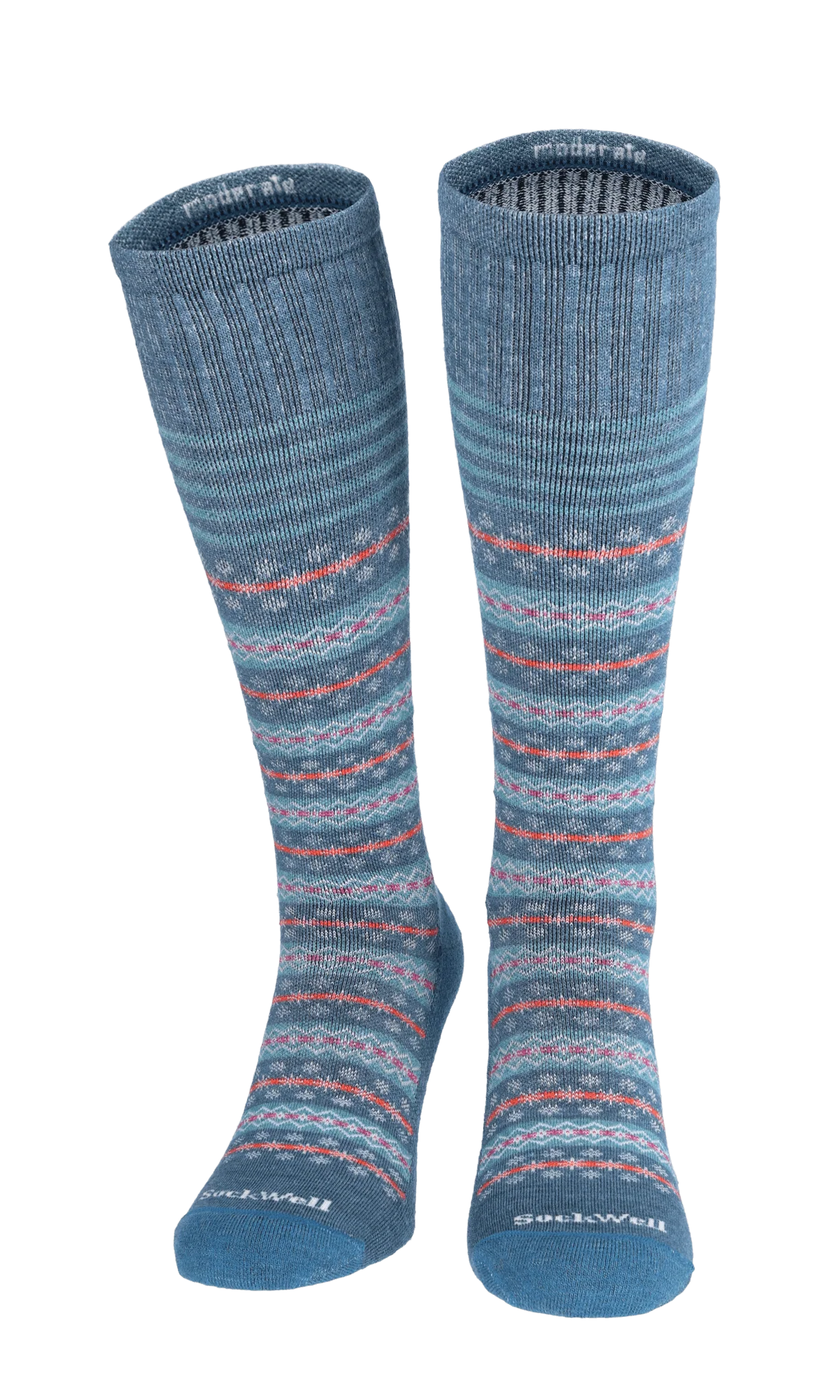 Mini Fairisle Dames Compressiekousen Klasse 1 Blueridge - Image 2