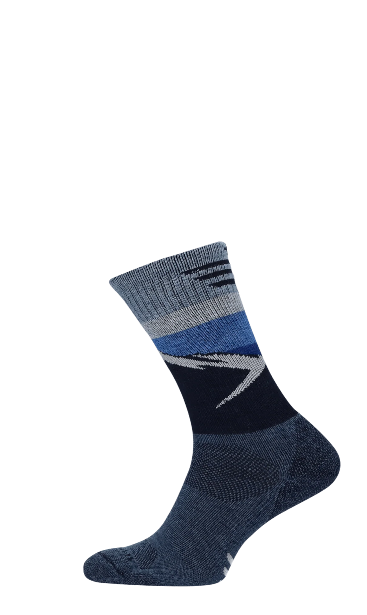 Modern Mountain Crew Heren Wandelsokken Klasse 1 Denim - Image 3