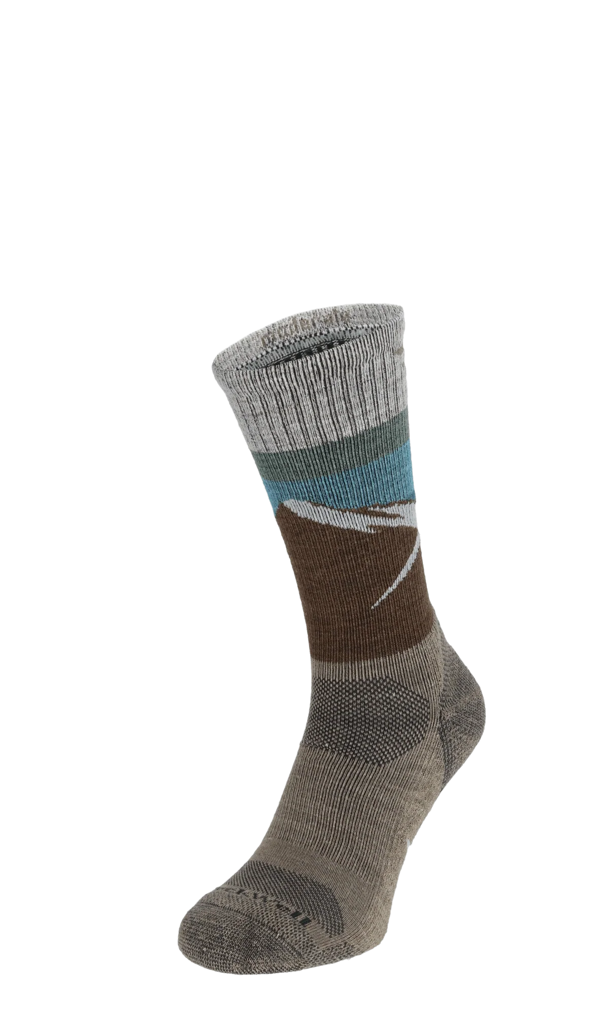 Modern Mountain Crew Heren Wandelsokken Klasse 1 Khaki