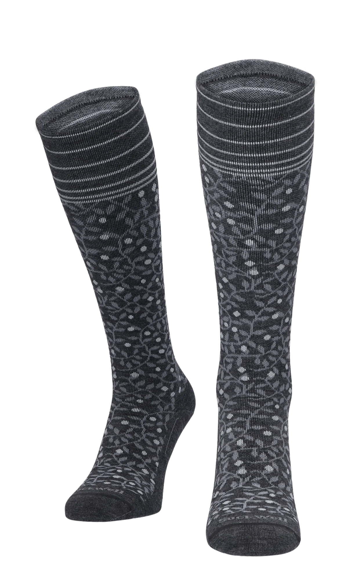 New Leaf Dames Compressiekousen Klasse 2 Charcoal - Image 2