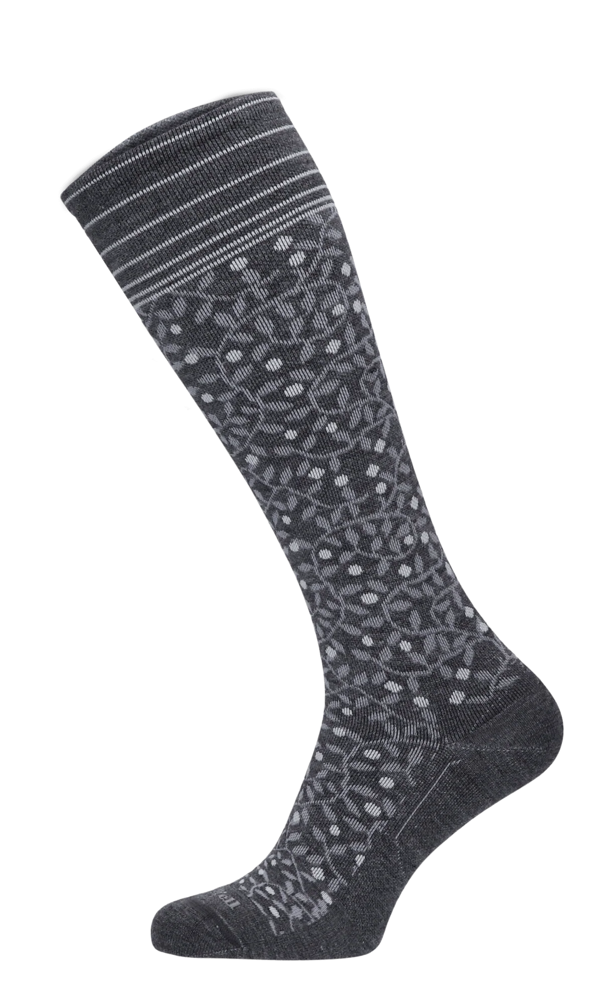 New Leaf Dames Compressiekousen Klasse 2 Charcoal - Image 4