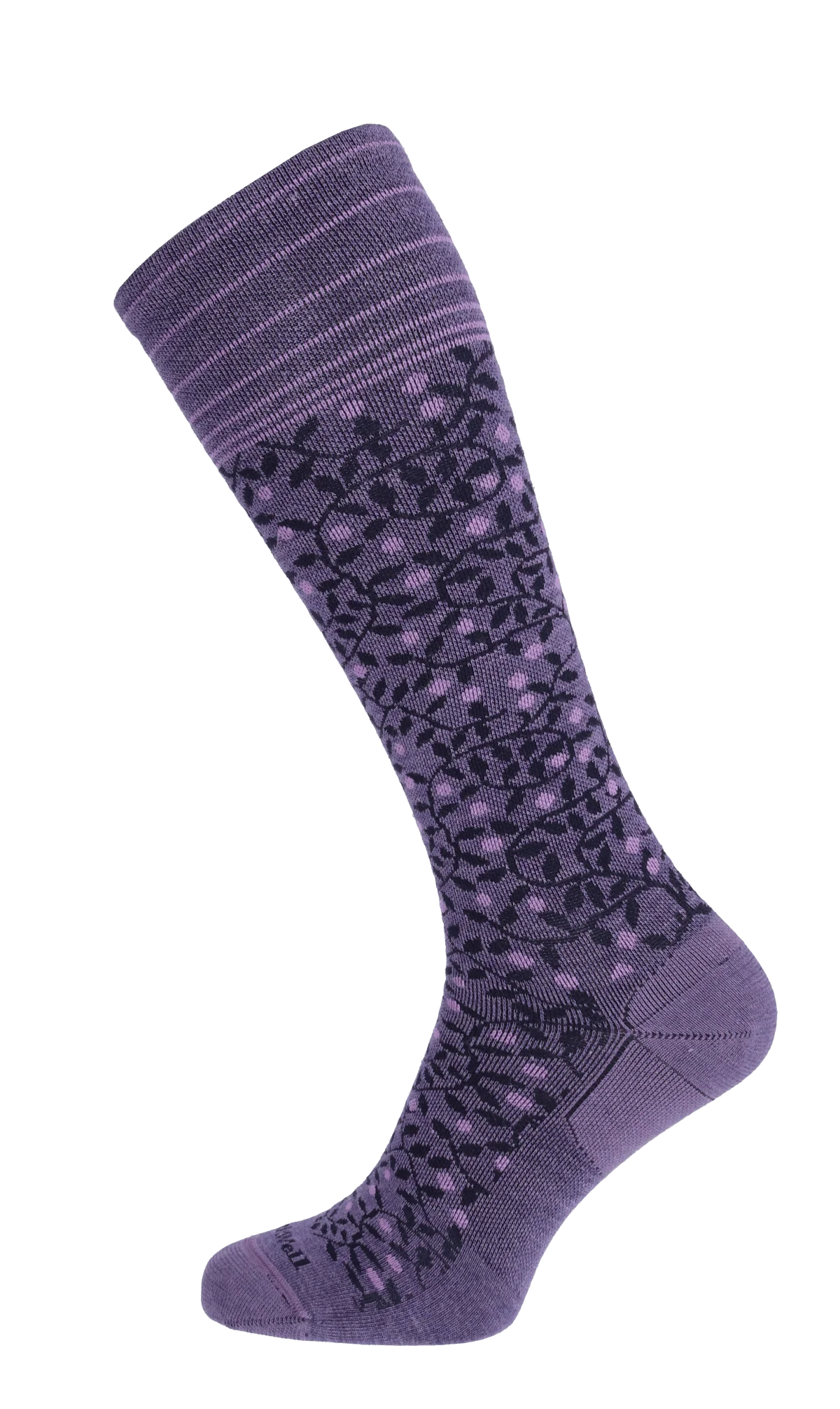 New Leaf Dames Compressiekousen Klasse 2 Plum - Image 3