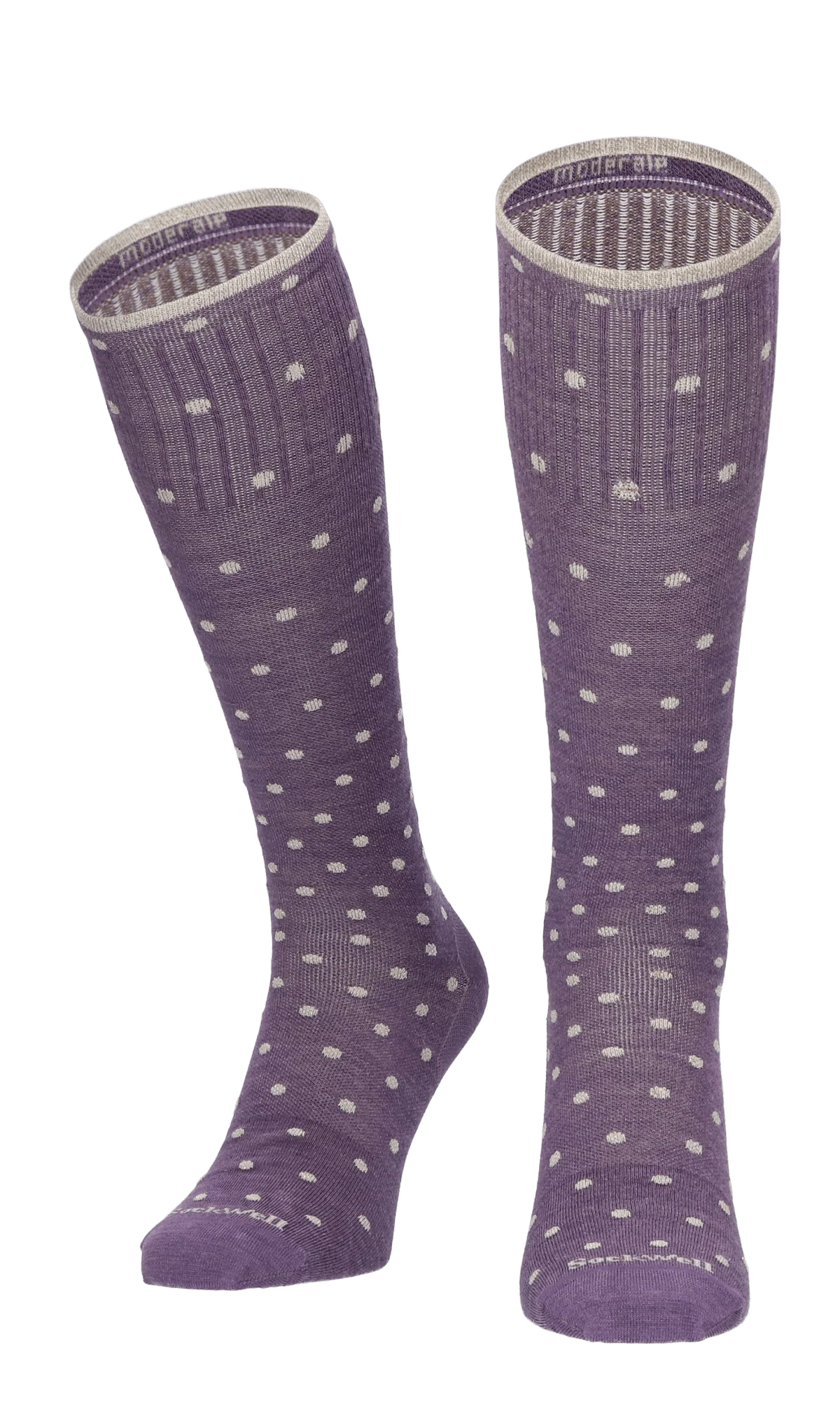 On The Spot Dames Compressiekousen Klasse 1 Plum Sparkle - Image 2
