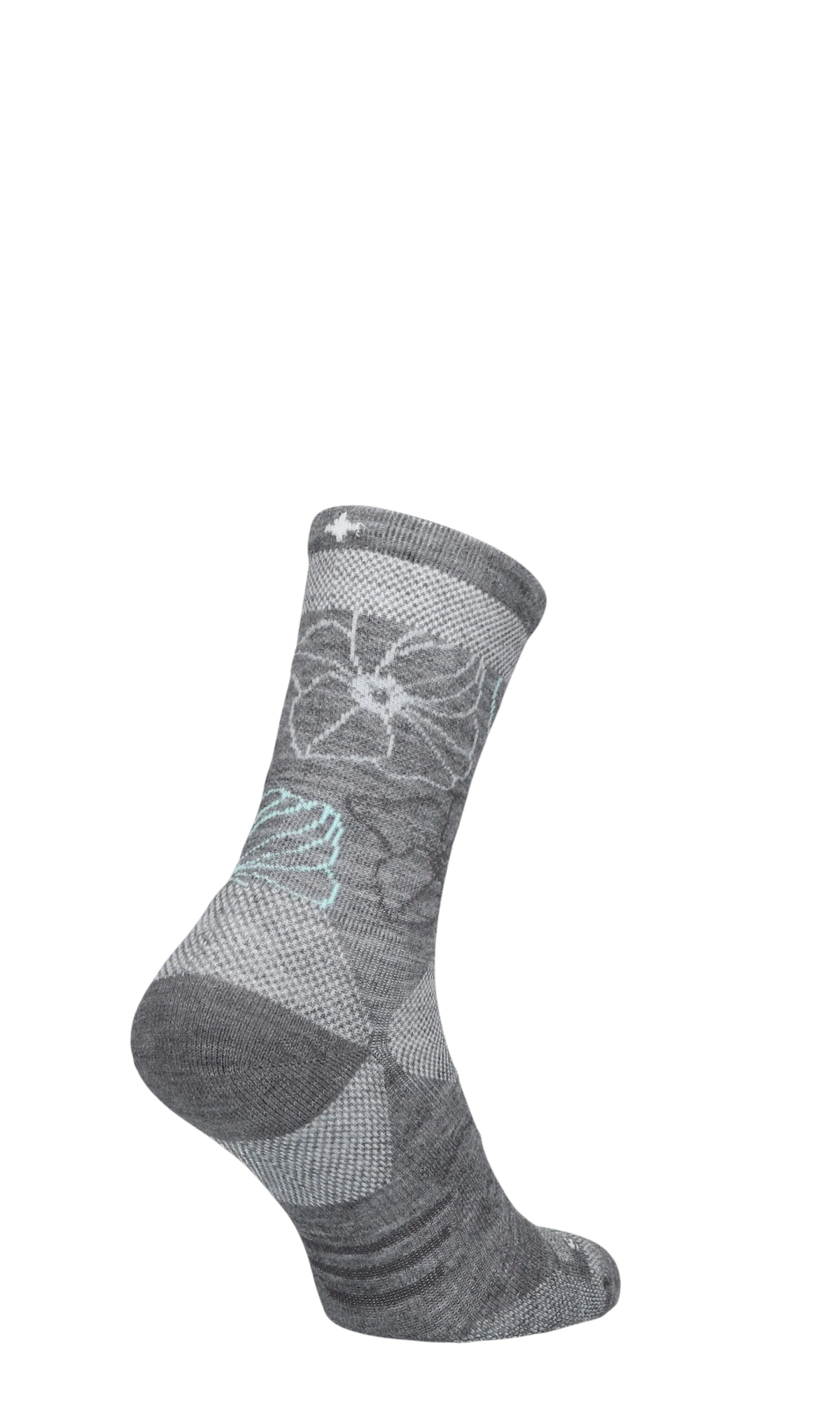 Petal Power Crew Dames Wandelsokken Klasse 1 Grey - Image 3