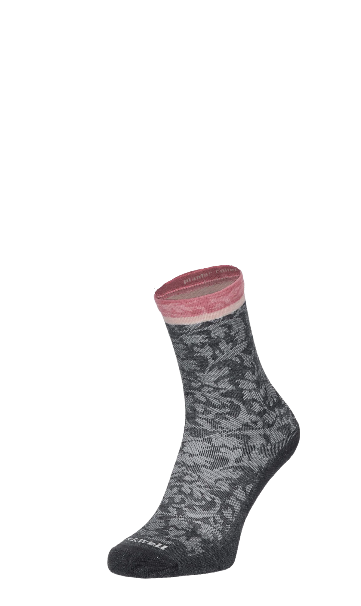 Plantar Cush Crew Dames Hielspoor Sokken Klasse 2 Charcoal