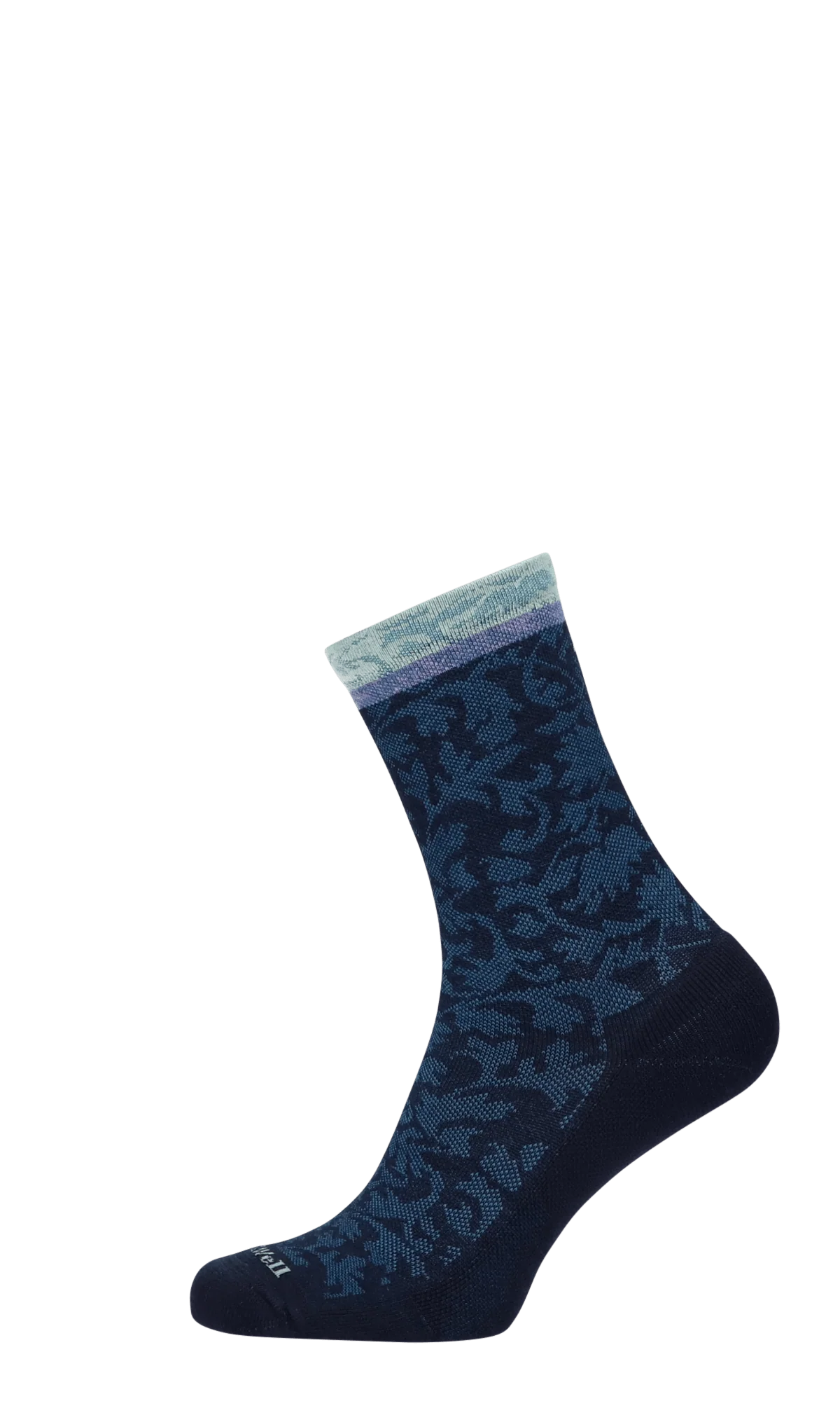 Plantar Cush Crew Dames Hielspoor Sokken Klasse 2 Navy - Image 4