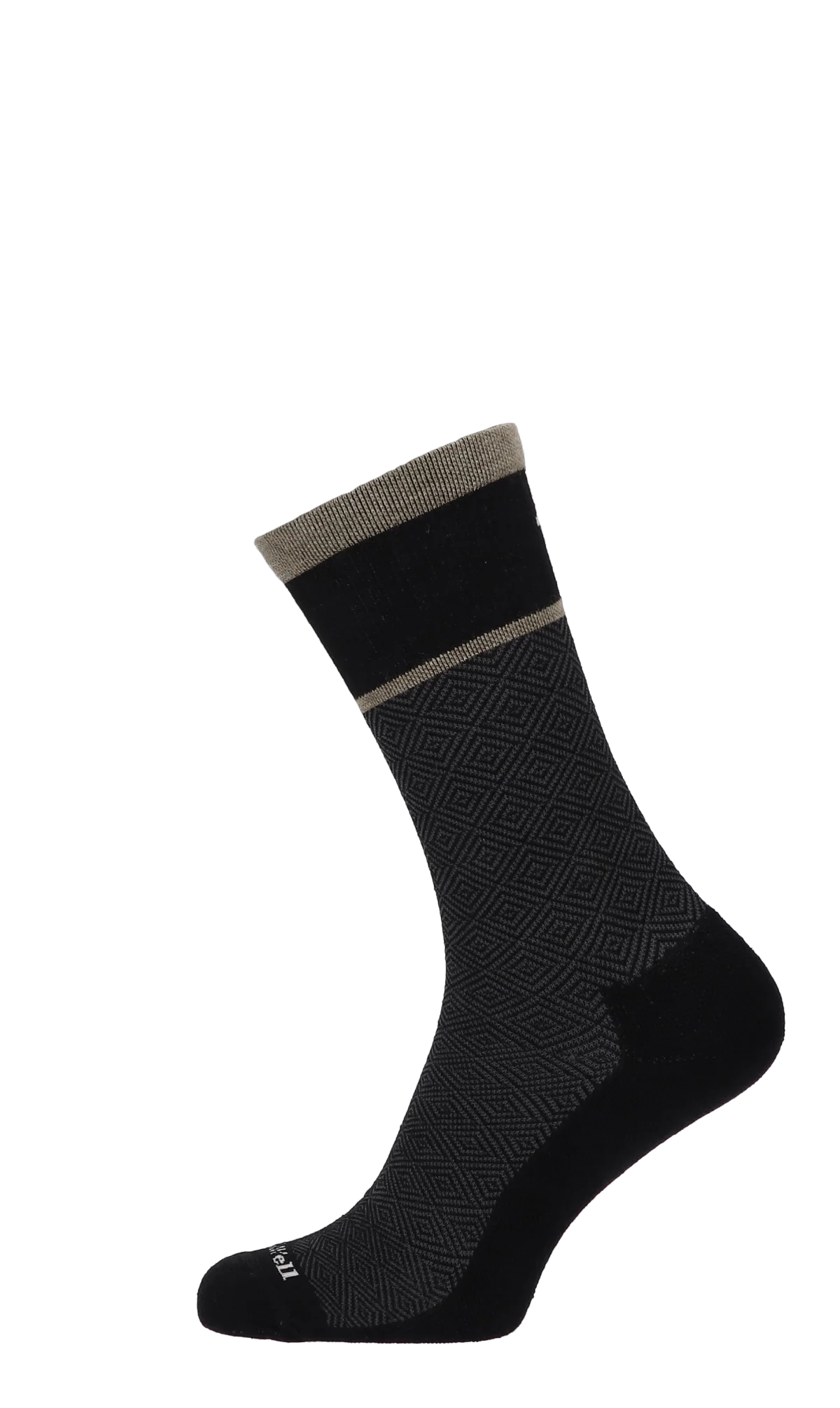 Plantar Cush Crew Heren Hielspoor Sokken Klasse 2 Black - Image 3