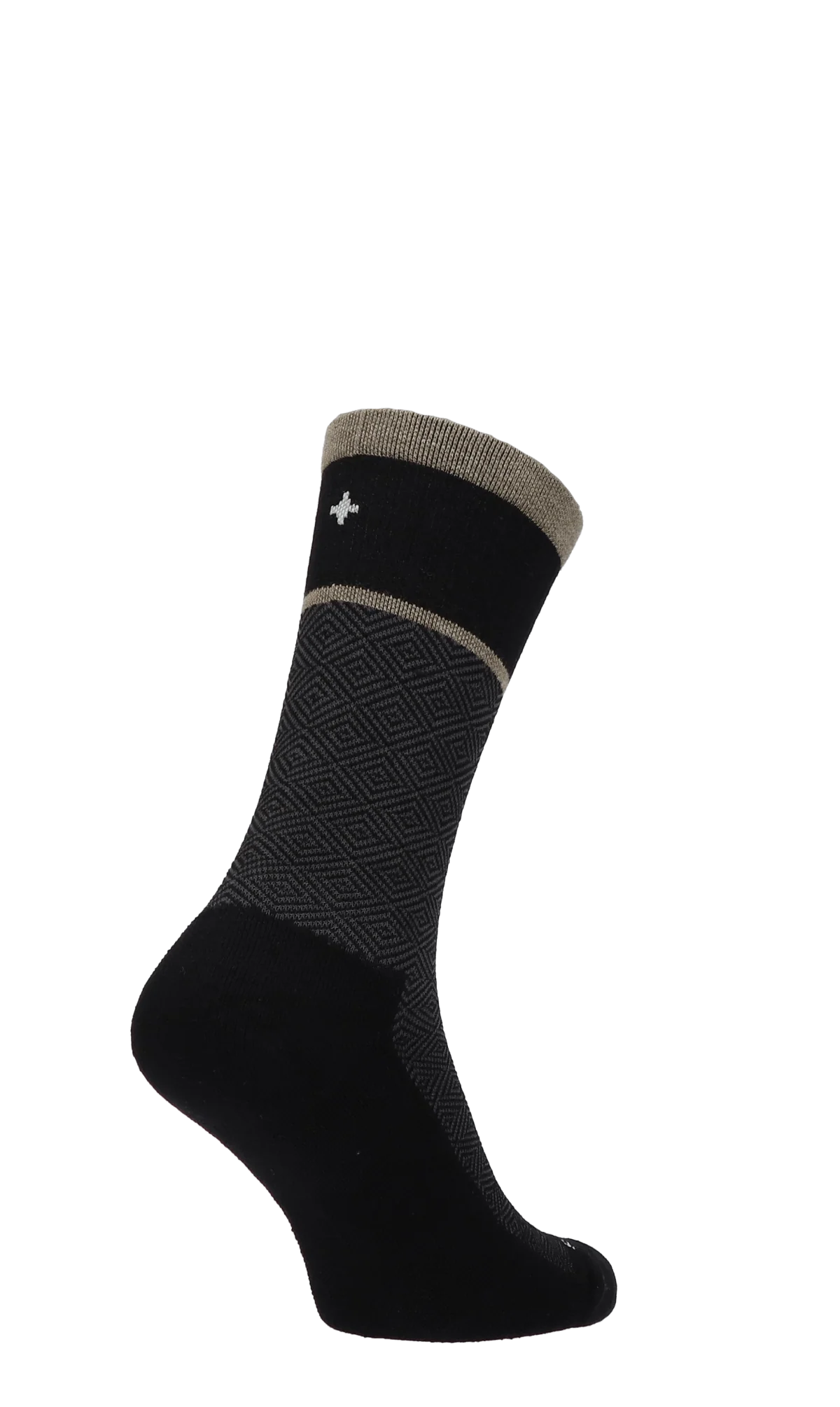 Plantar Cush Crew Heren Hielspoor Sokken Klasse 2 Black - Image 4