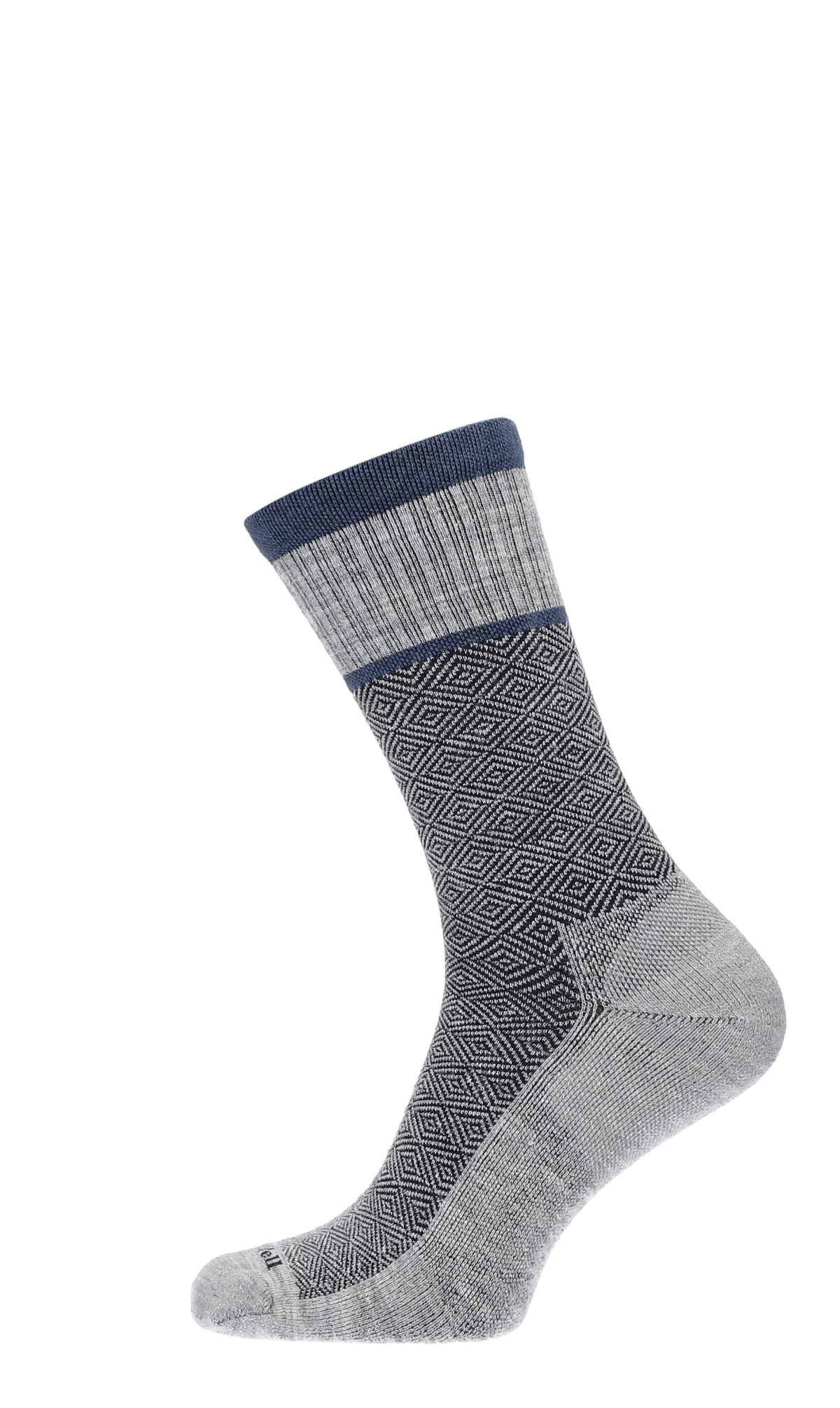 Plantar Cush Crew Heren Hielspoor Sokken Klasse 2 Grey - Image 3