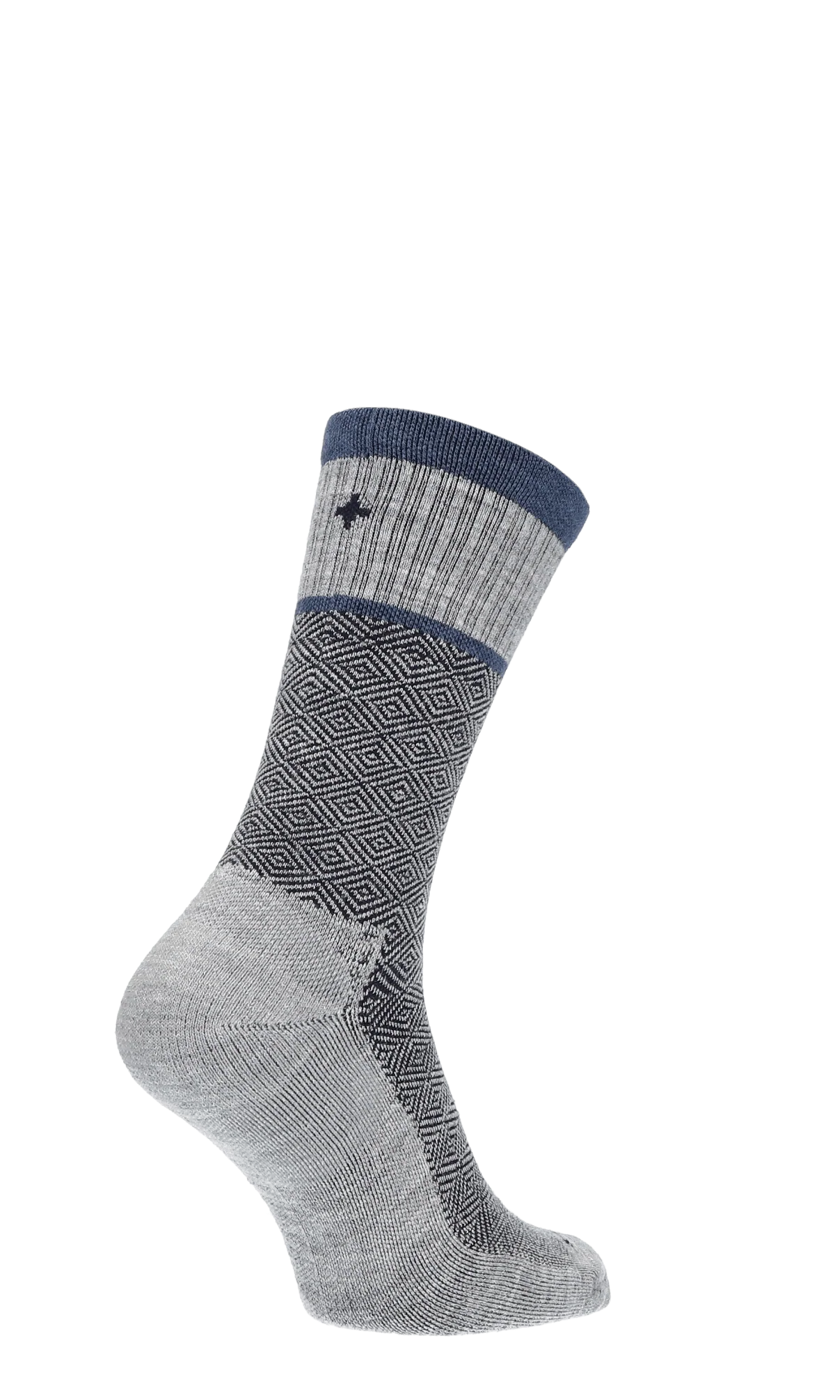 Plantar Cush Crew Heren Hielspoor Sokken Klasse 2 Grey - Image 4