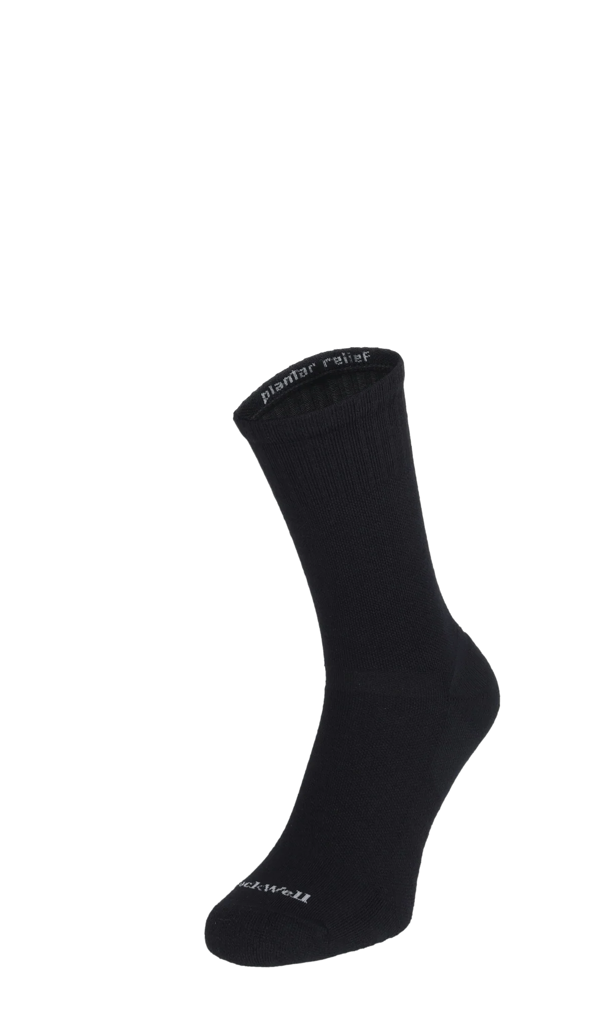 Plantar Cush Crew II Heren Hielspoor Sokken Klasse 2 Black Solid