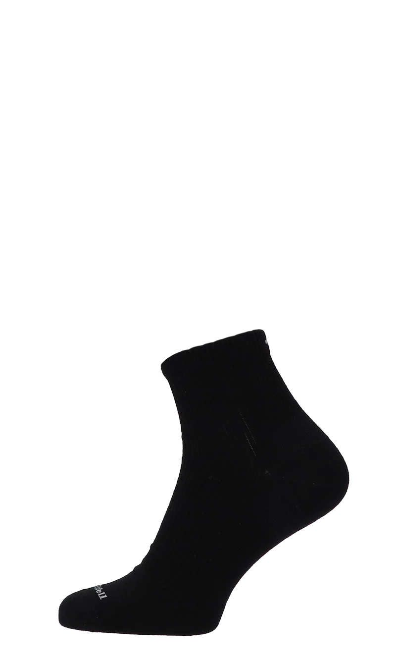 Plantar Relief Quarter Heren Hielspoor Sokken Klasse 2 Black Solid - Image 3