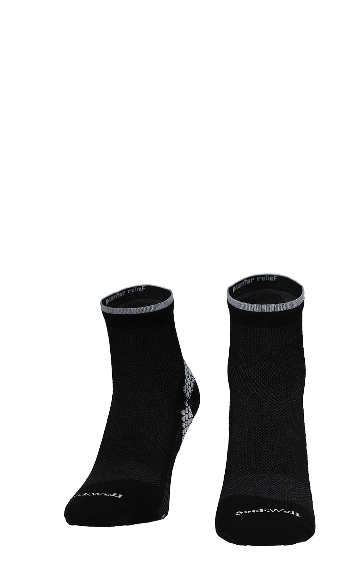 Plantar Sport Quarter Dames Hielspoor Sokken Black - Image 2