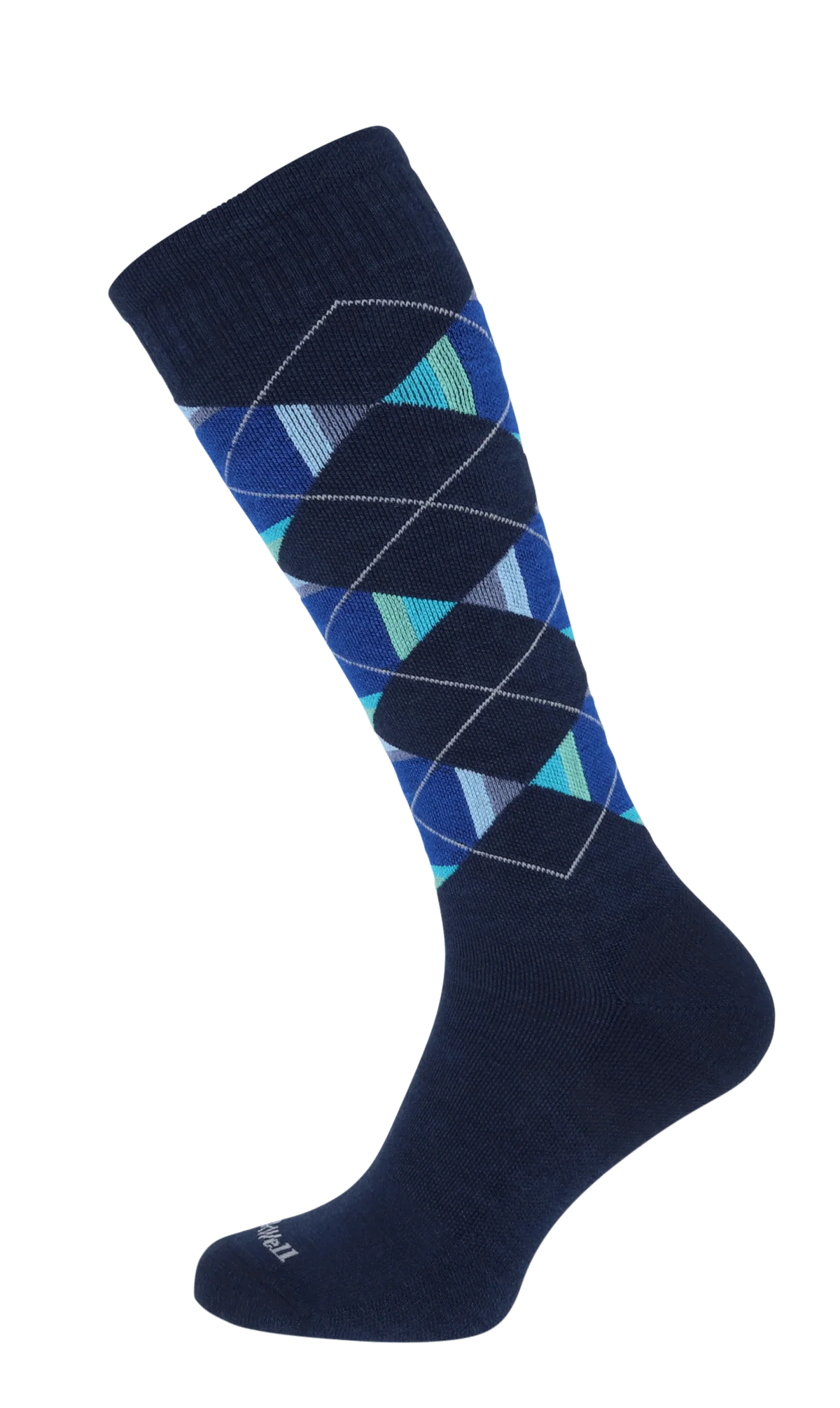Prism Argyle Heren Compressiekousen Klasse 1 Navy - Image 3