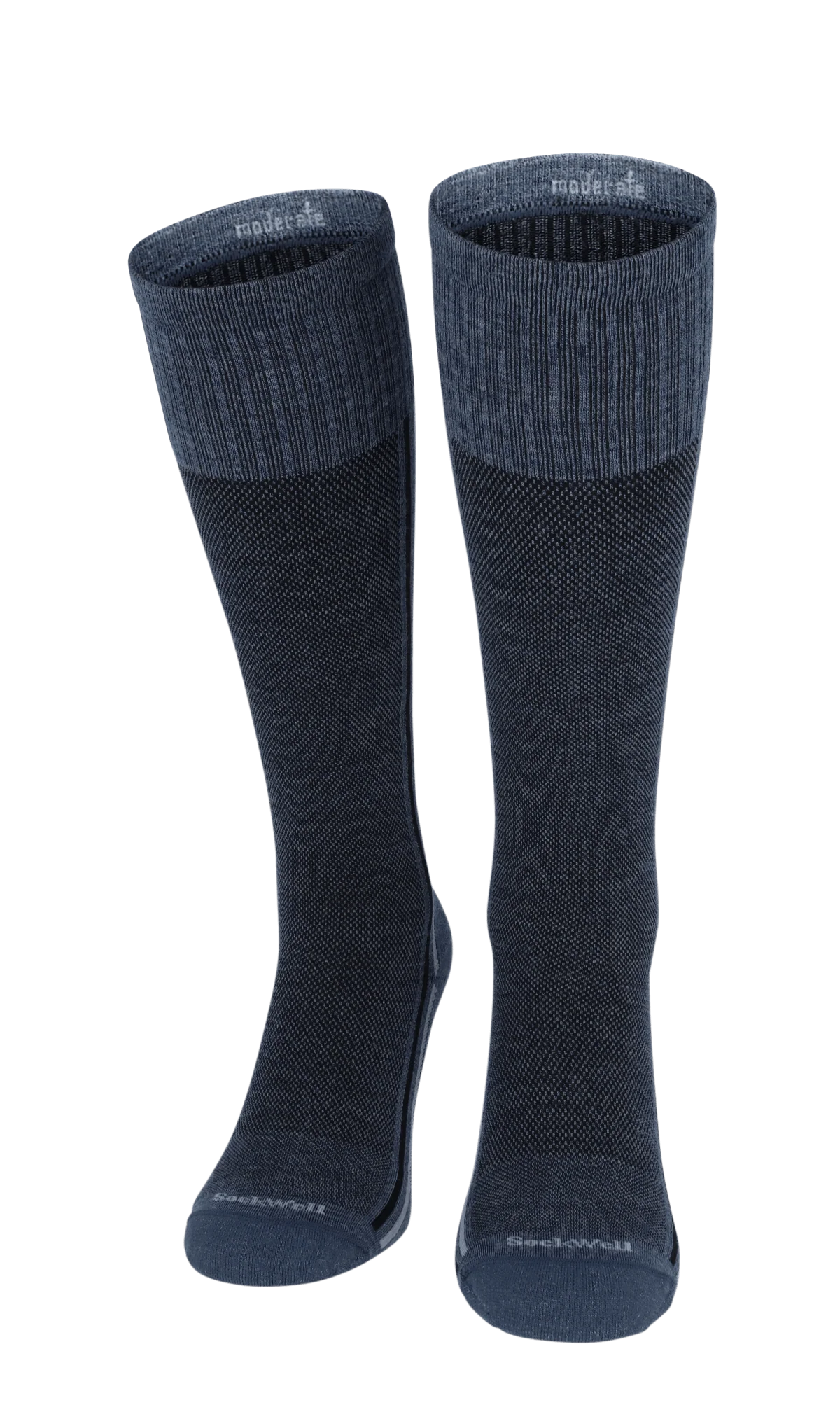 Retro Race Heren Compressiekousen Klasse 1 Denim - Image 2
