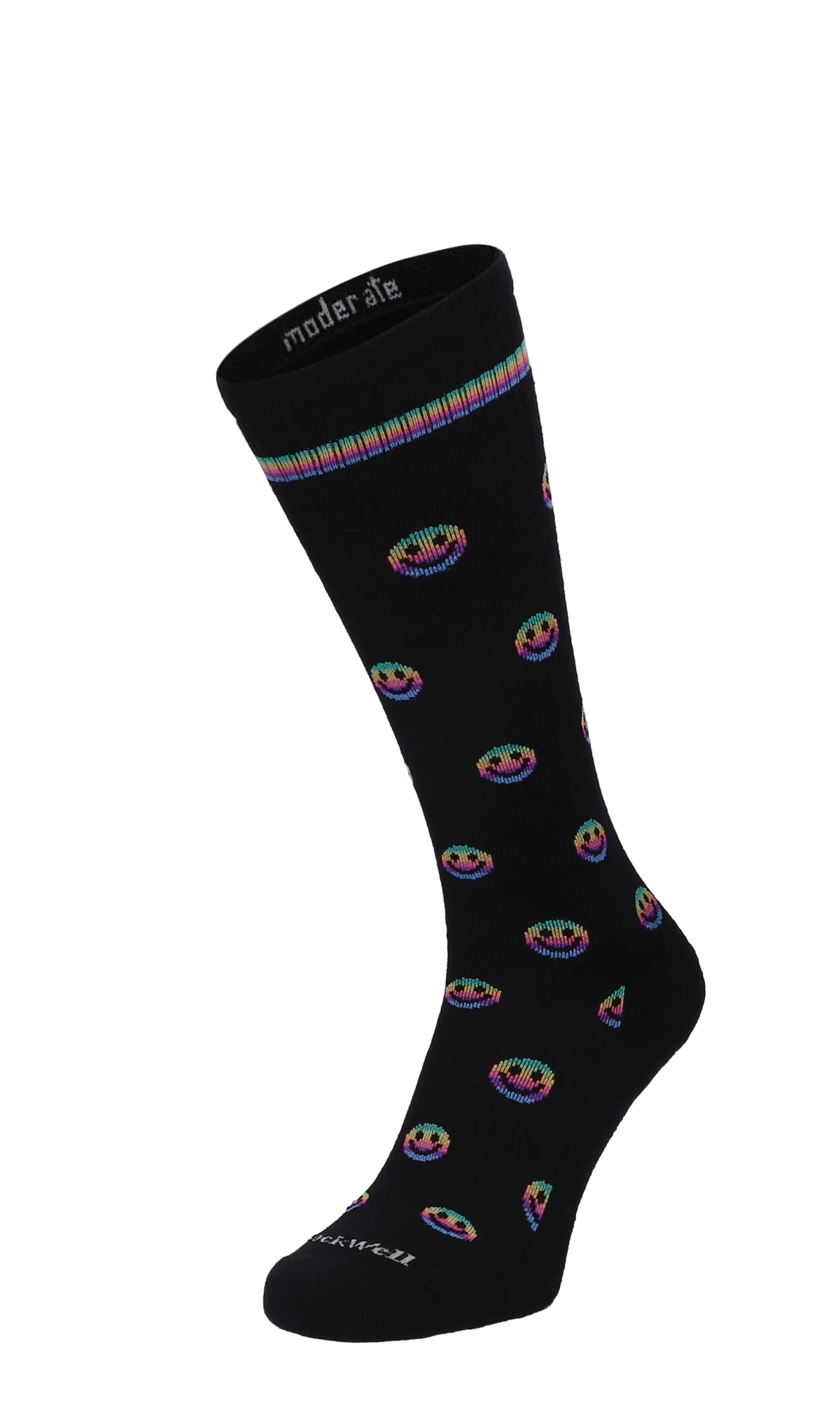 Smiley Dames Compressiekousen Klasse 1 Black
