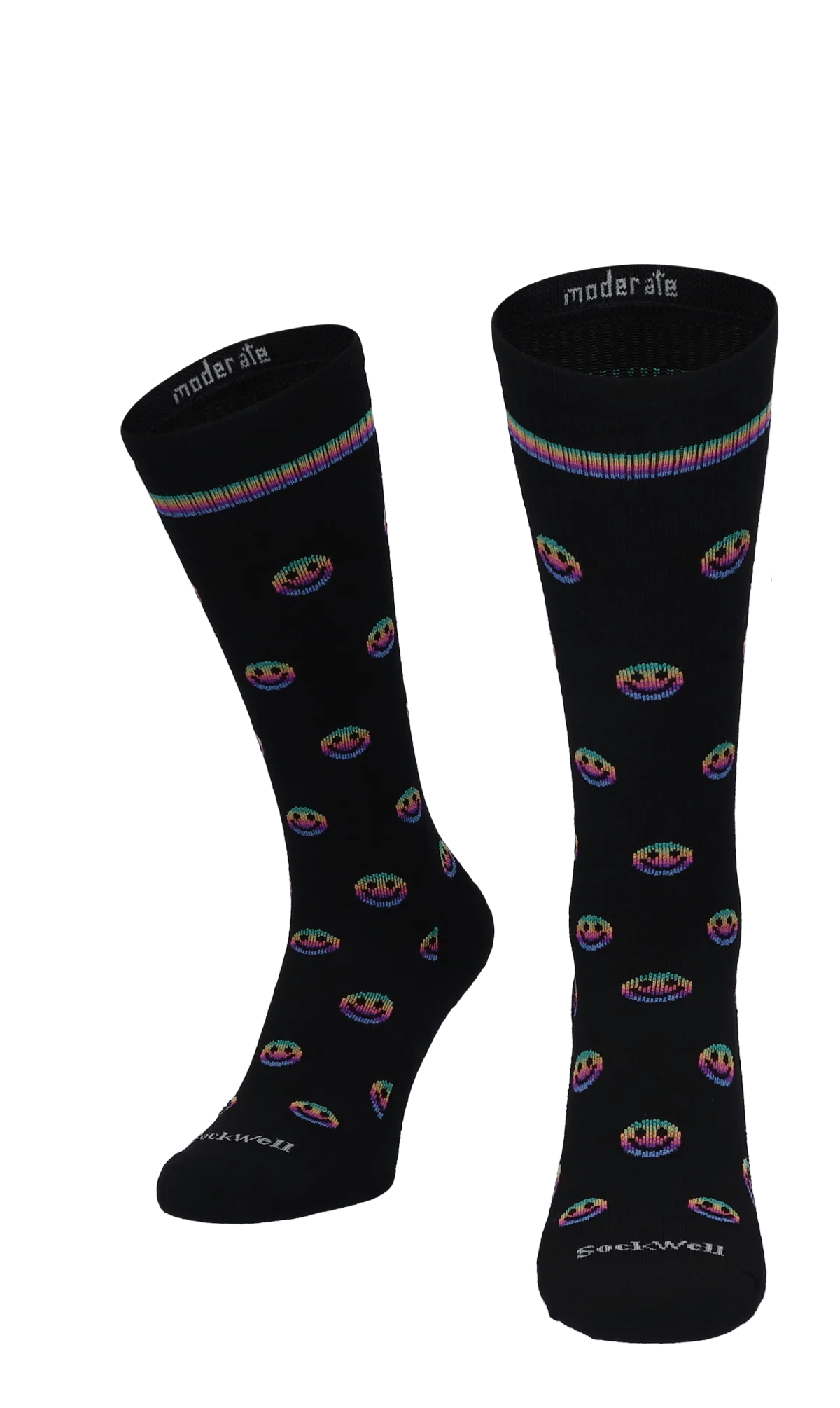 Smiley Dames Compressiekousen Klasse 1 Black - Image 2